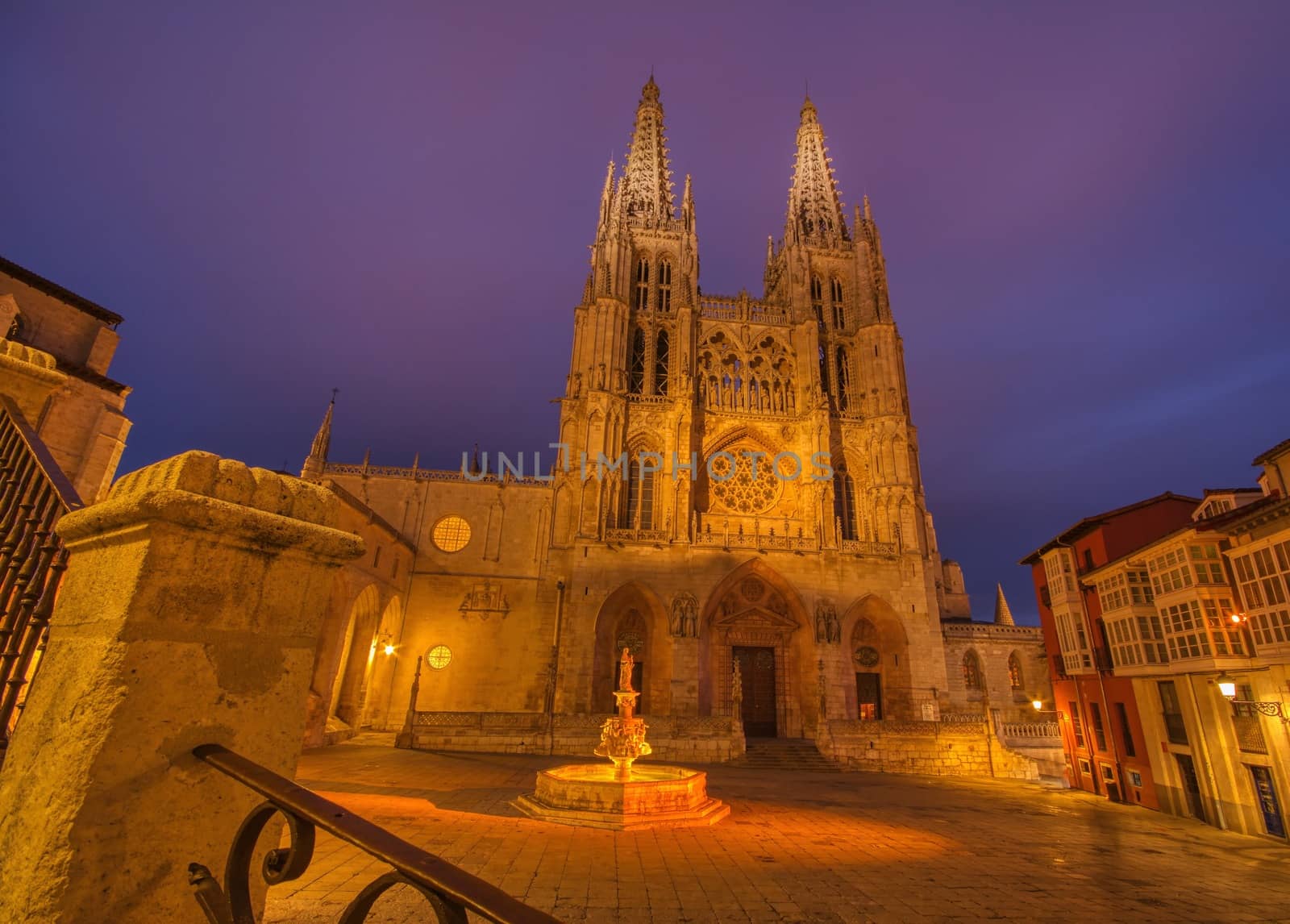 Burgos Cathedral in the dusk light, Spain. by CreativePhotoSpain