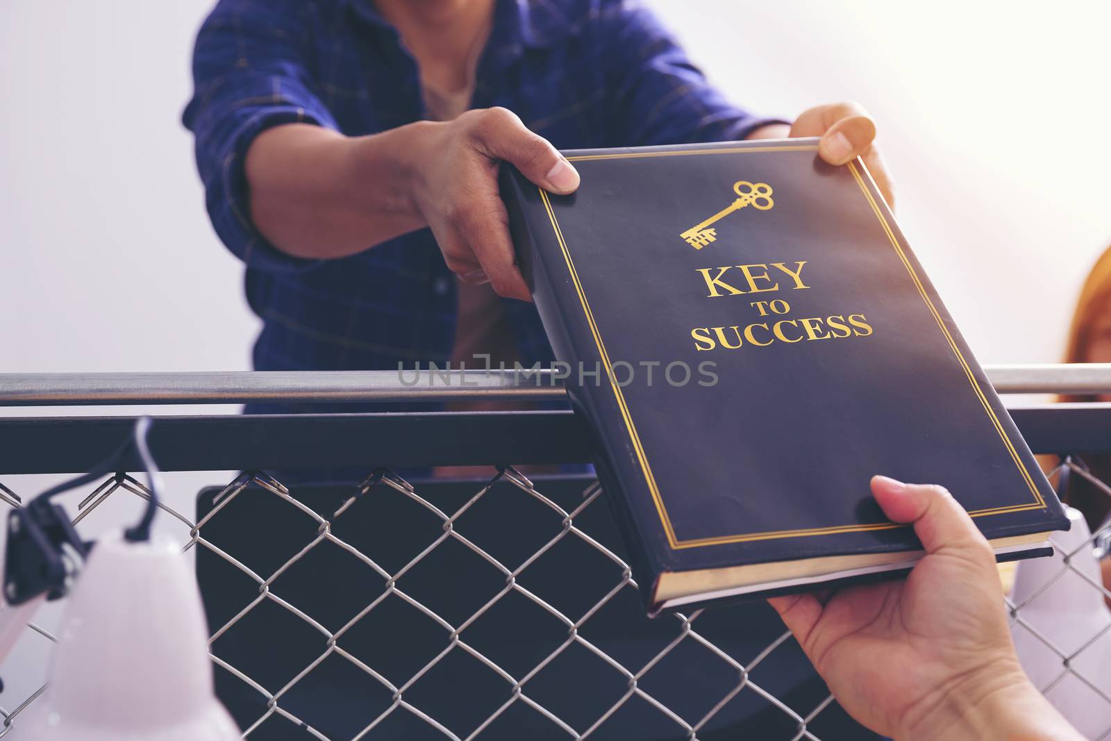 Senior businessman deliver the book about the keys to business s by numberone9018