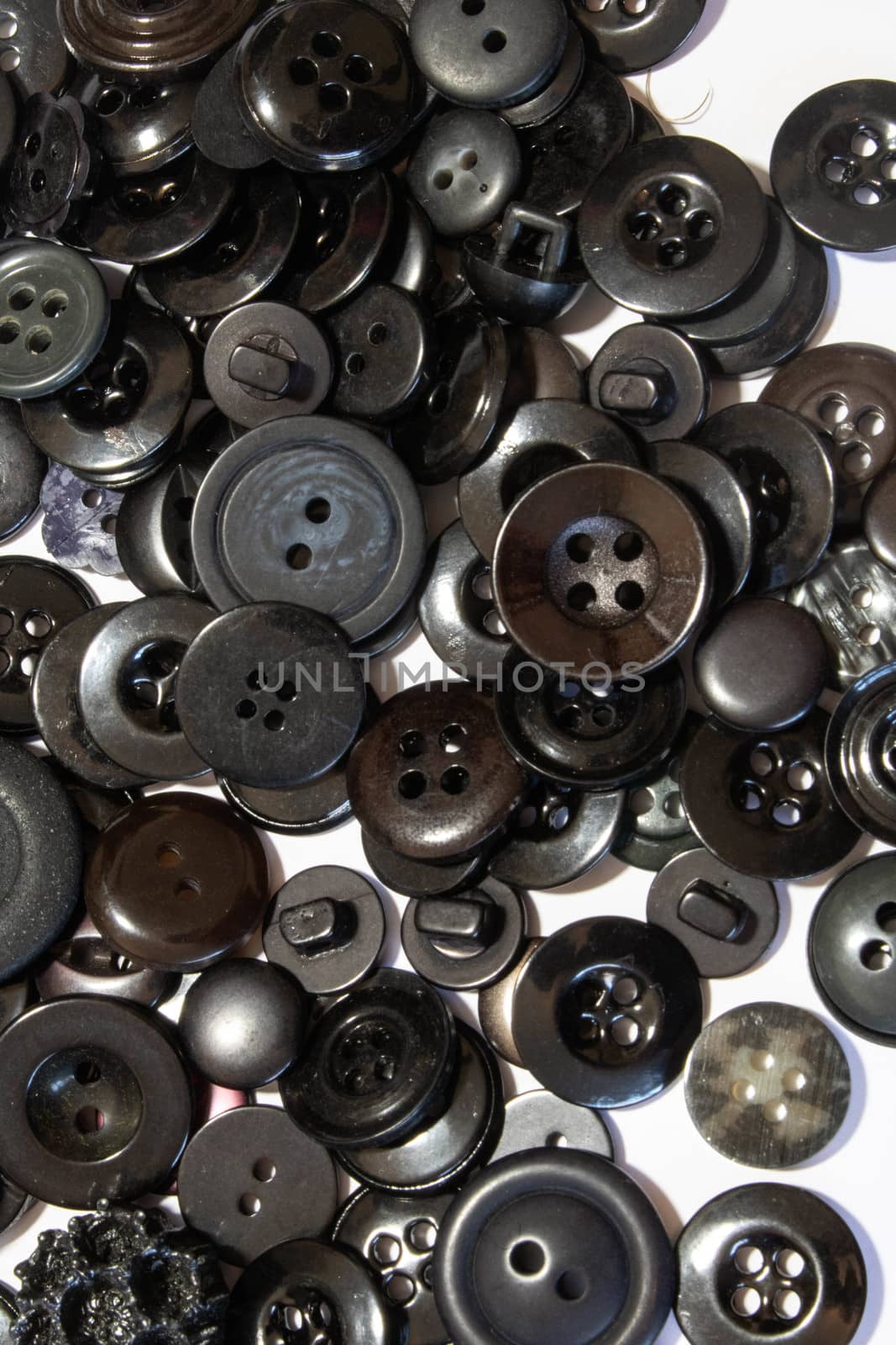 A Collection of Multicolour Different Size Buttons