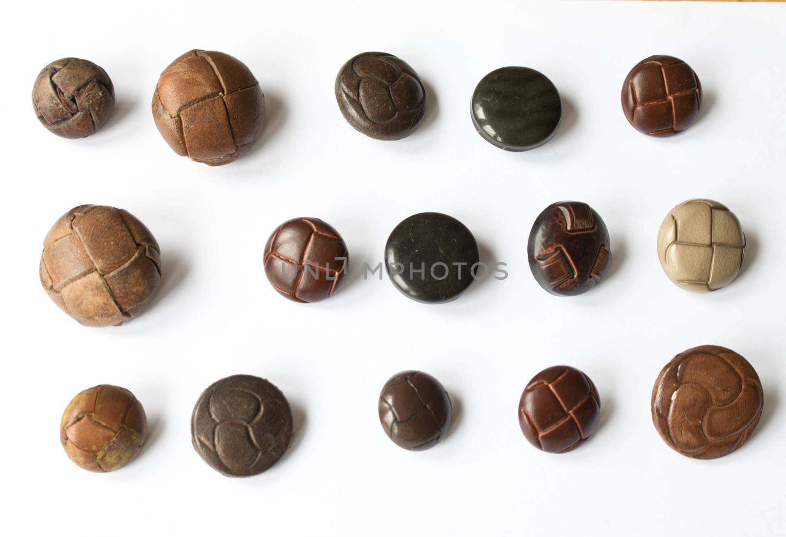 A Collection of Multicolour Different Size Buttons