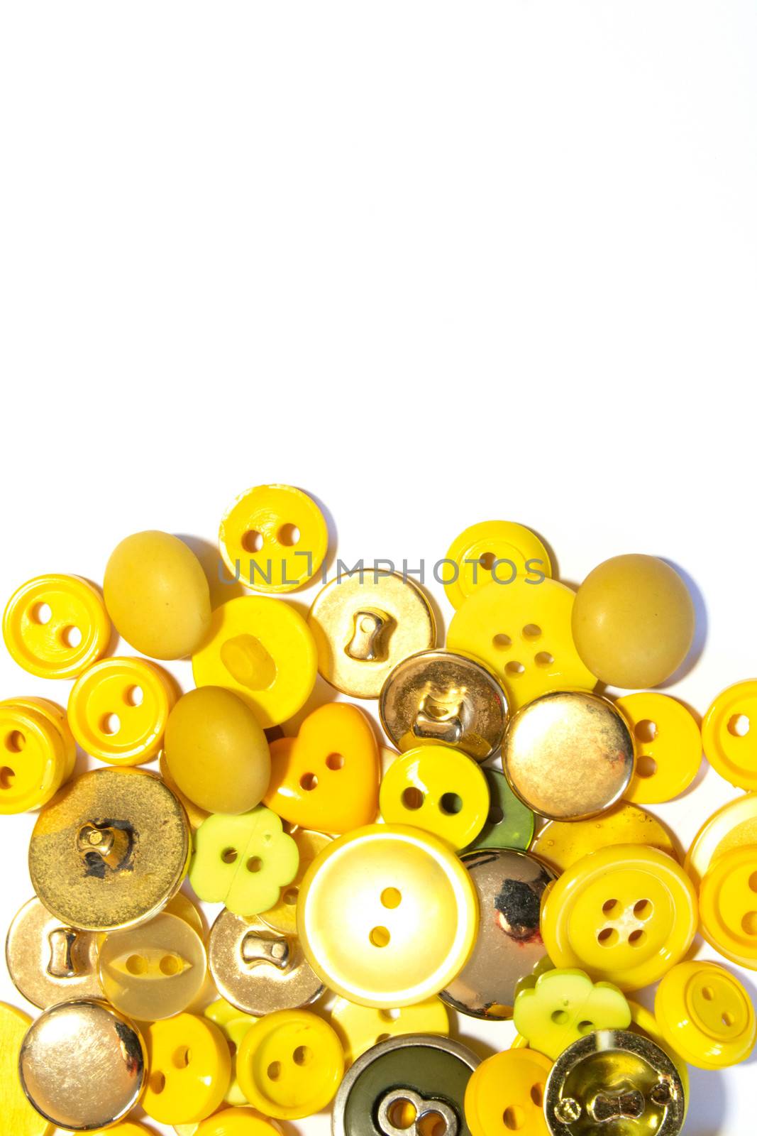 A Collection of Multicolour Different Size Buttons  by shellystill