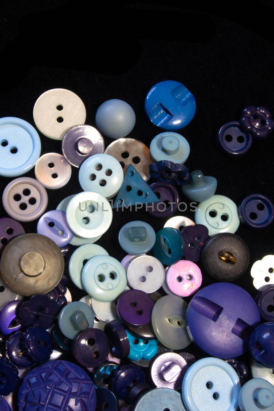 A Collection of Multicolour Different Size Buttons