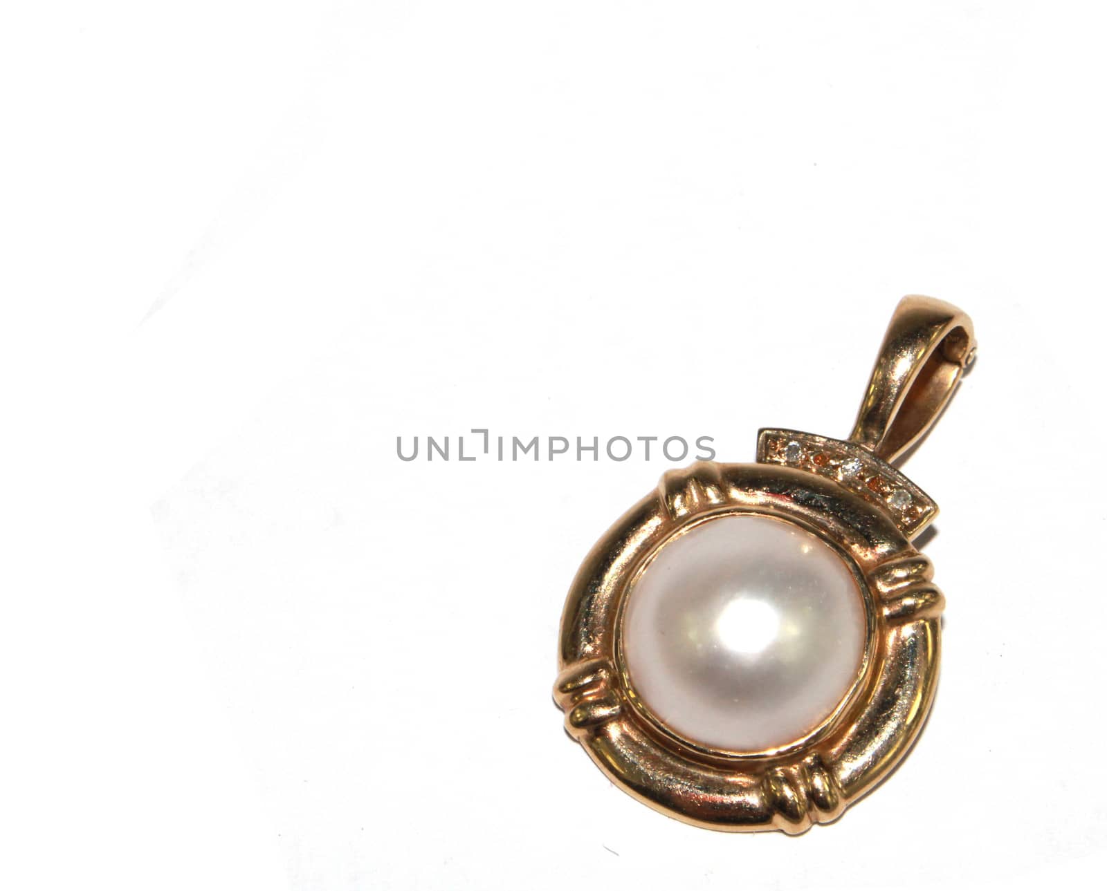 Ladies Vintage Antique Gem Jewellery On White Background by shellystill