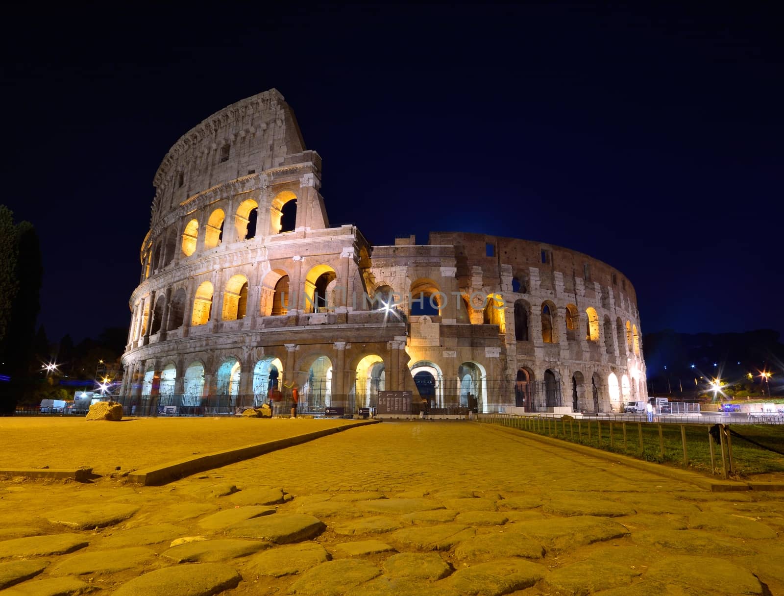 Colosseum illuminated in Rome. by CreativePhotoSpain