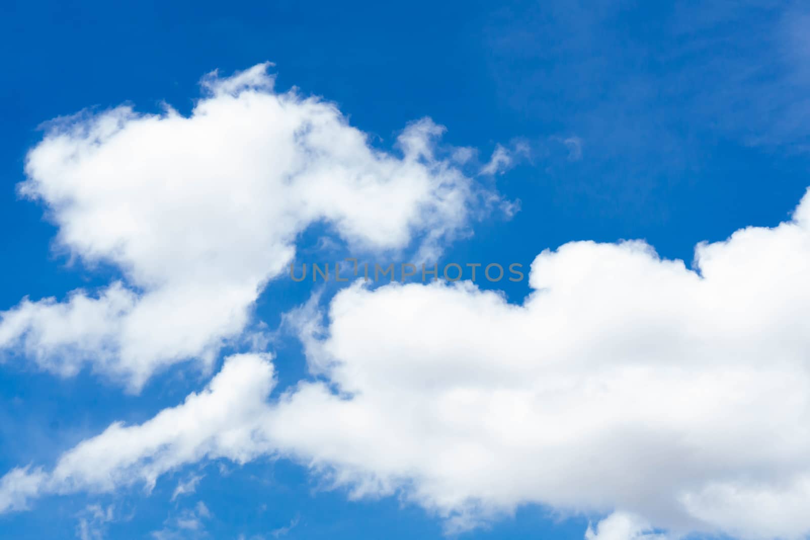 Blur clouds on the sky with sun light