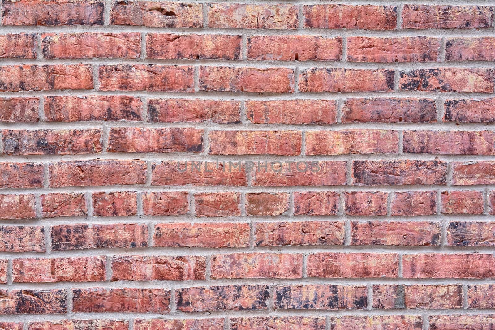 Old red brick wall texture background