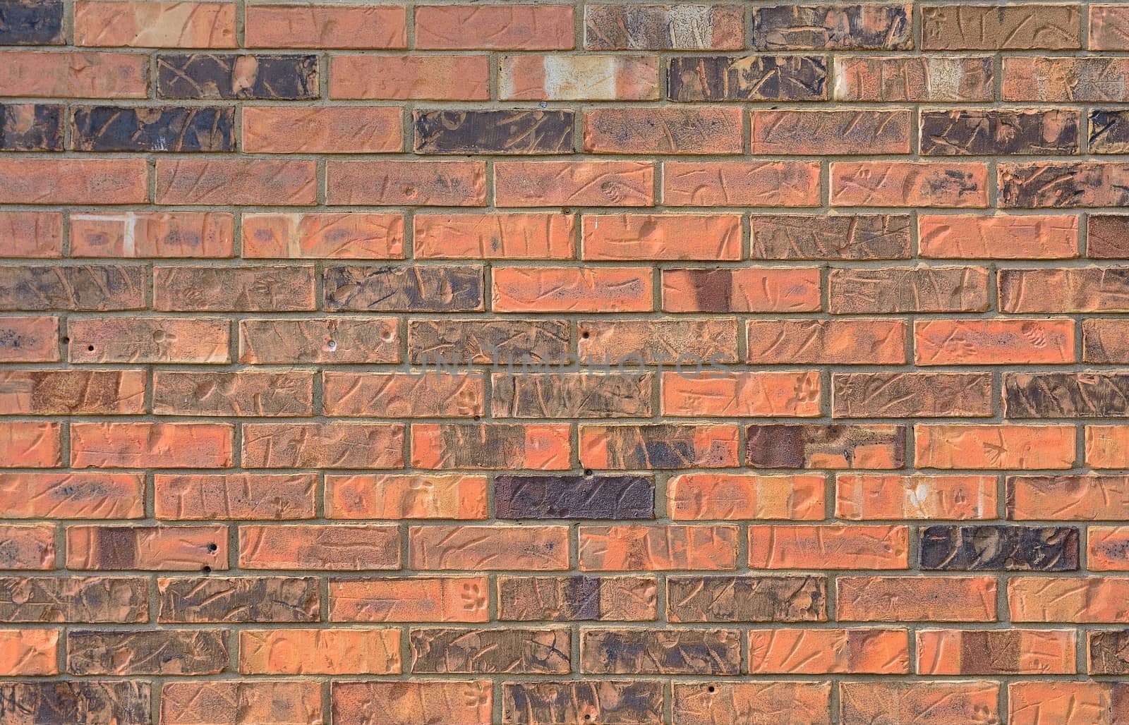 Old red brick wall texture background