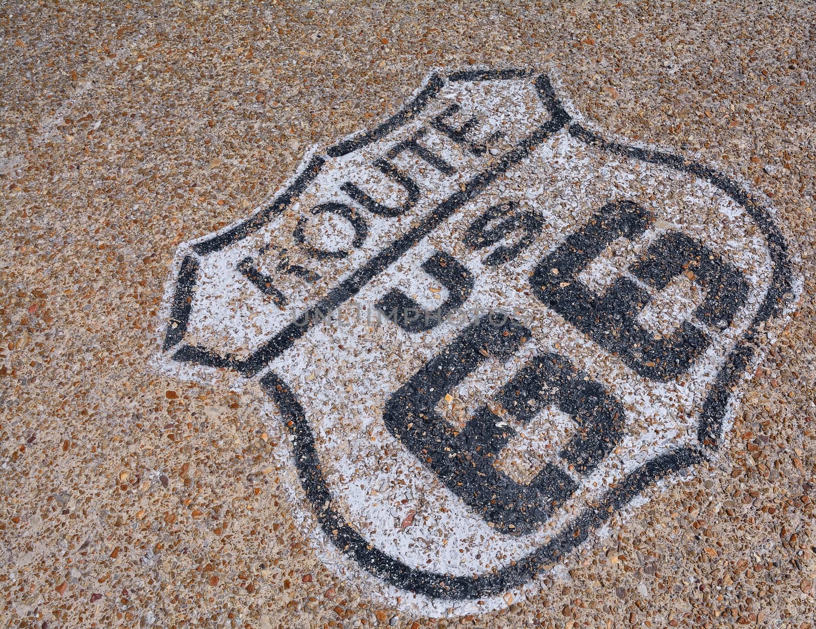 The mythical Route 66 sign in California, USA.