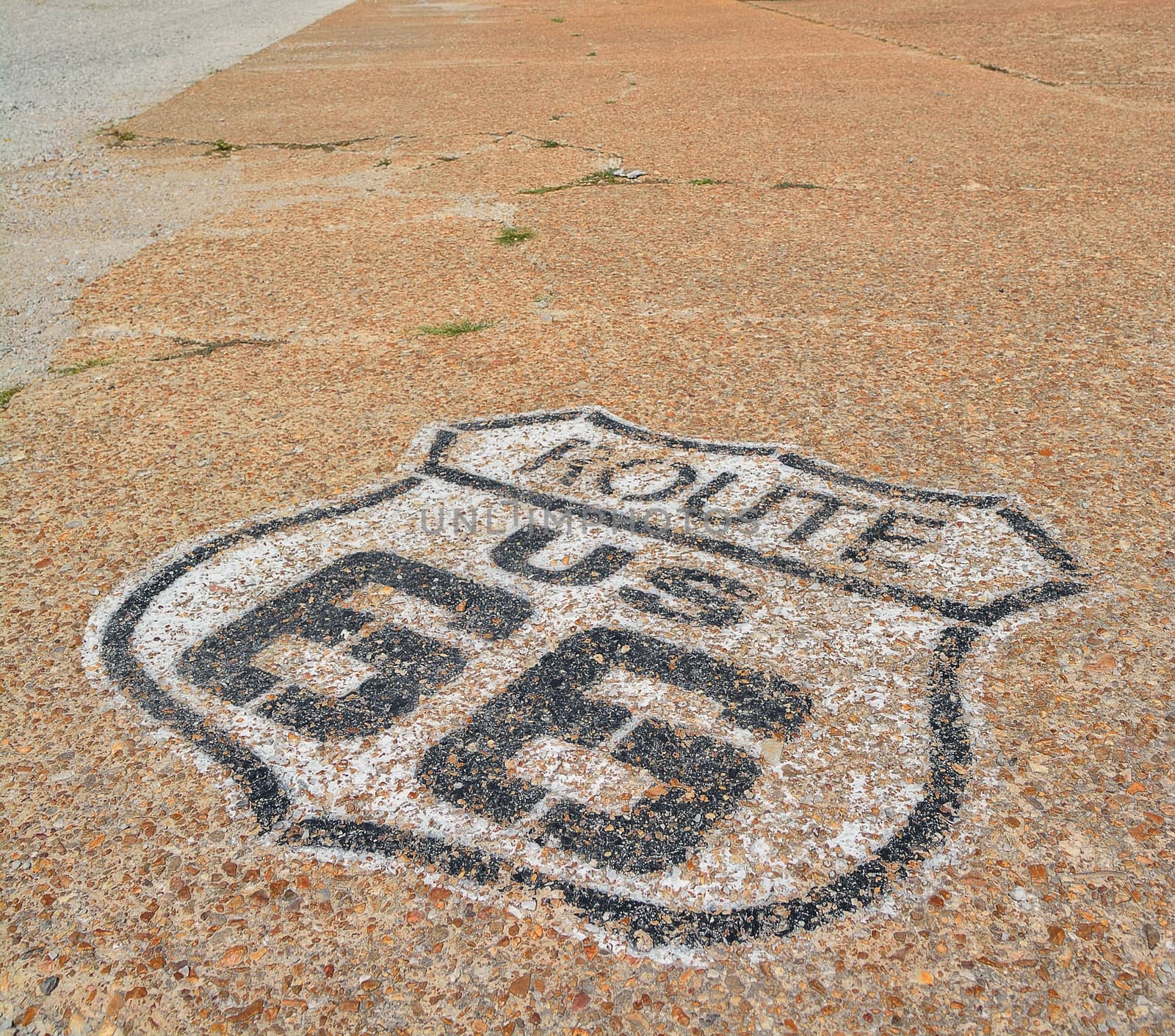 The mythical Route 66 sign in California, USA.