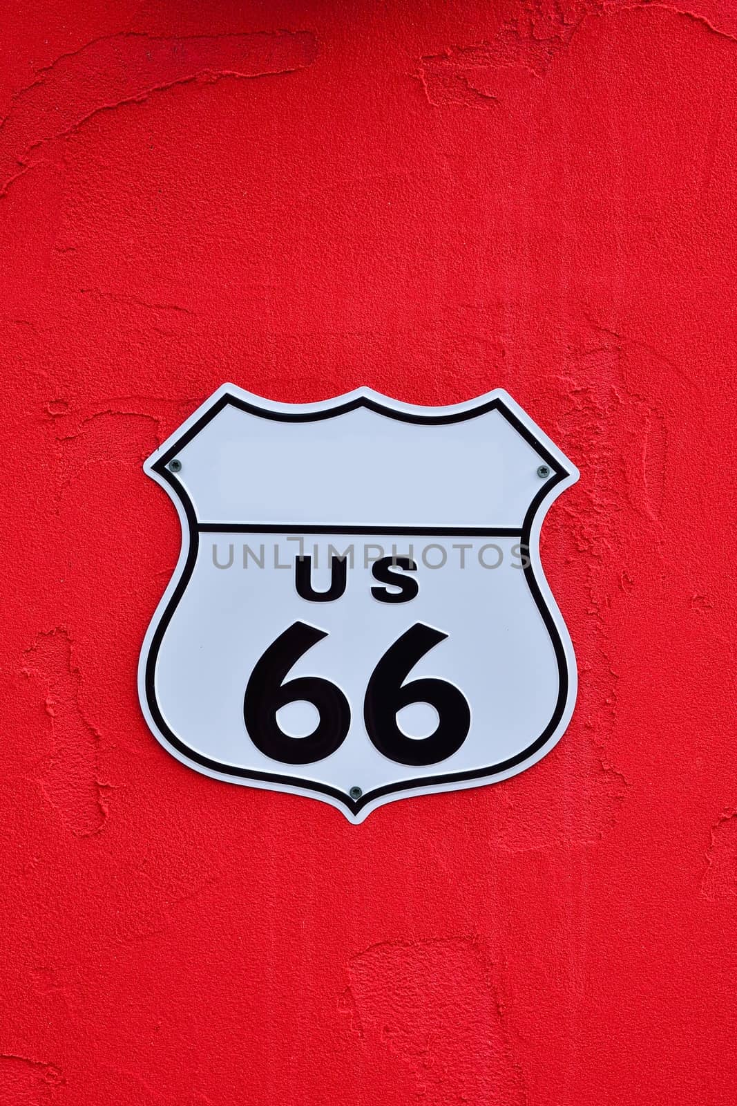 American interstate highway route 66 shield.