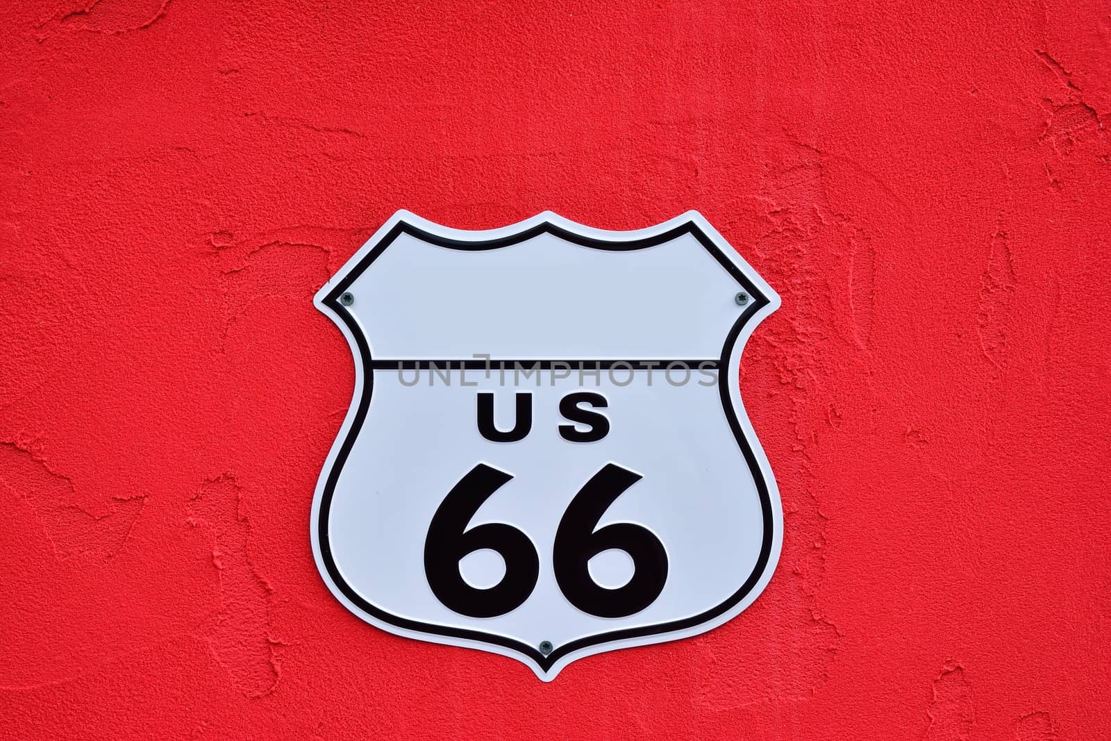 American interstate highway route 66 shield.