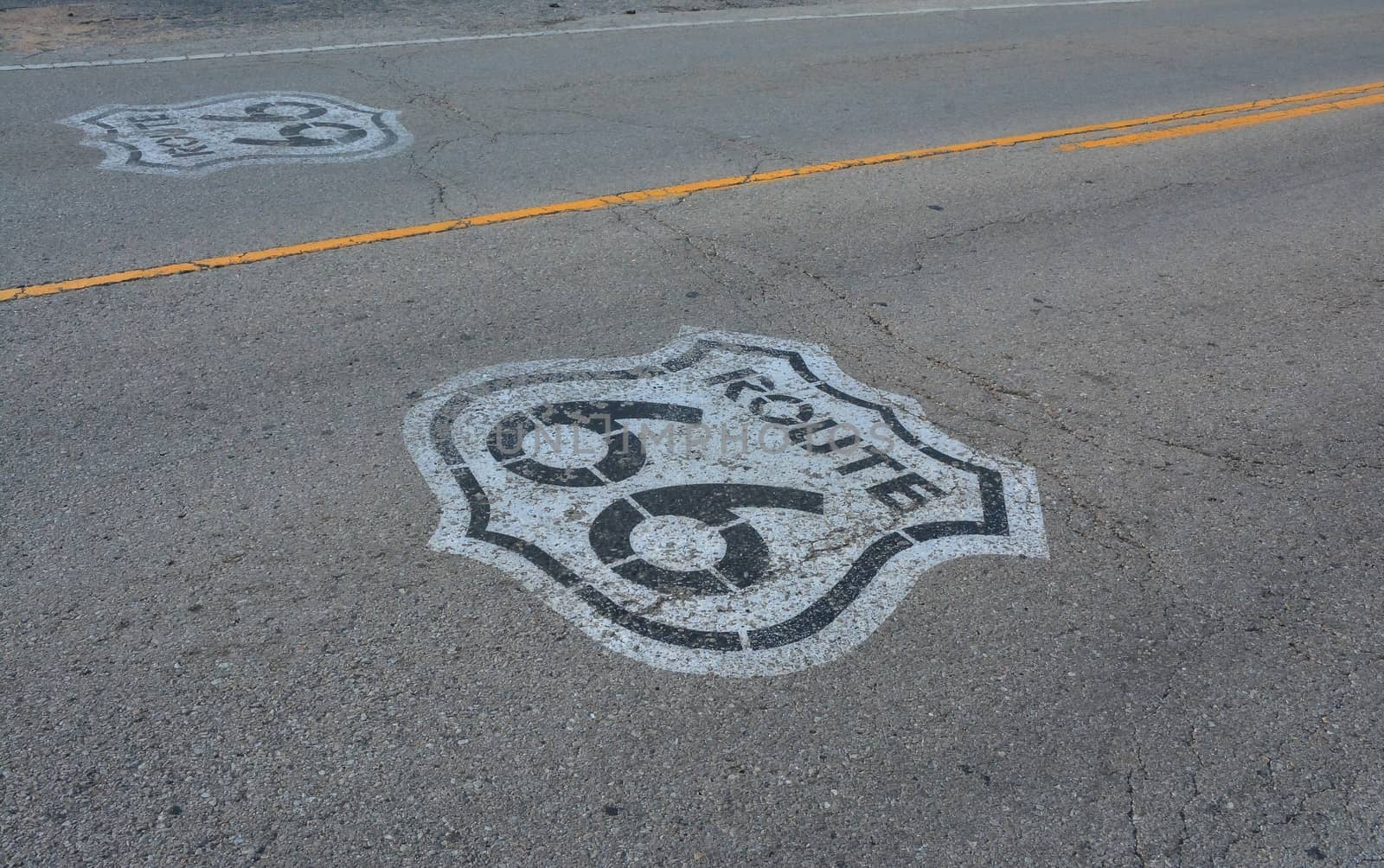The mythical Route 66 sign in Texas, USA.