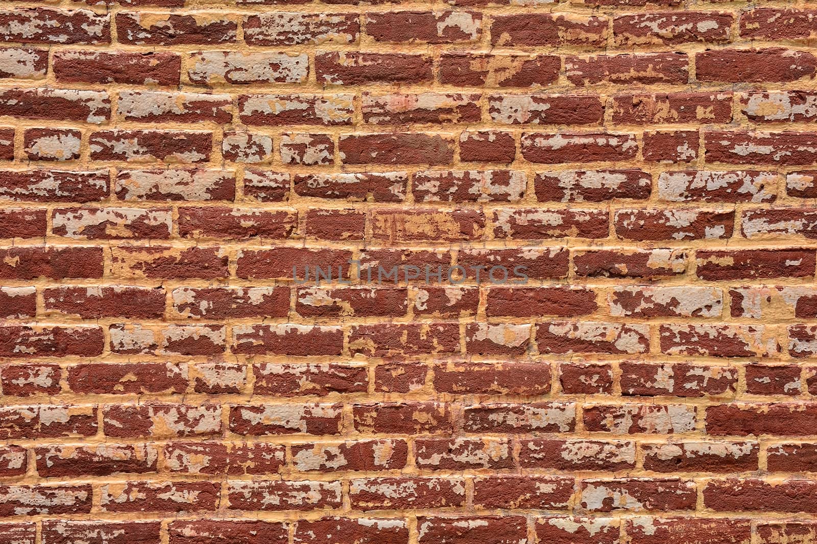 Old red brick wall texture background