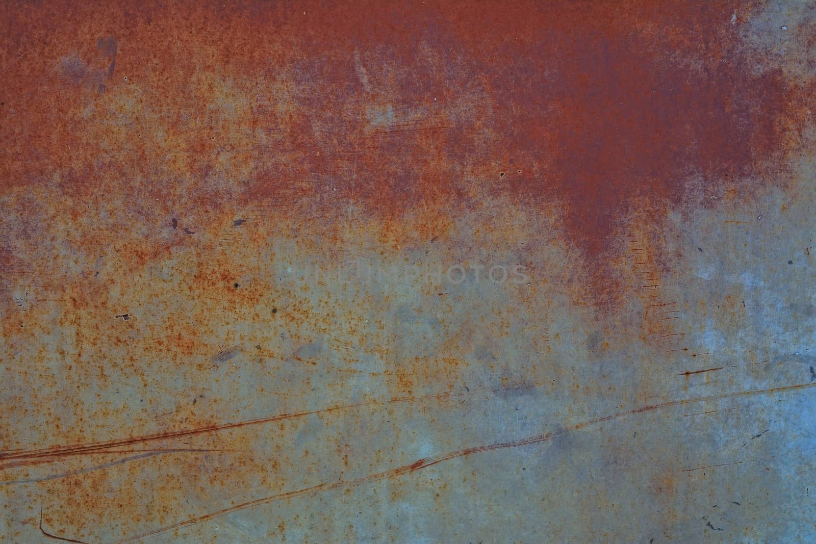 Close-up of rusty damaged metal sheet