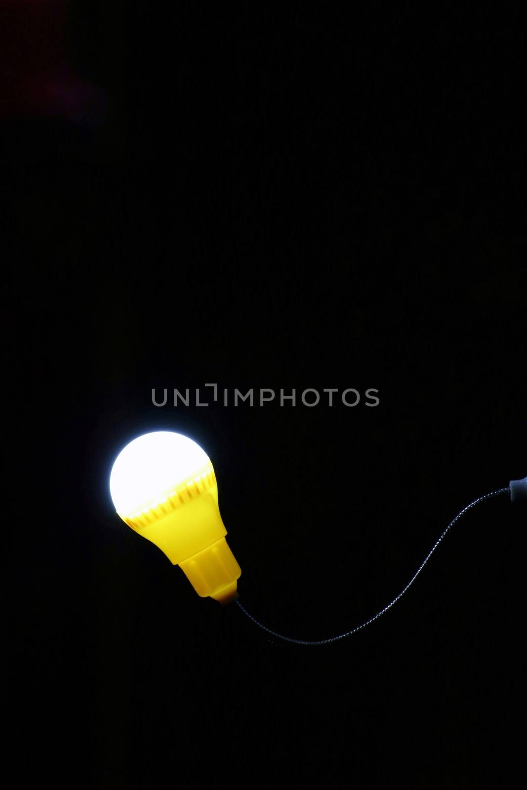 Lamp Light sphere on a black background by cgdeaw