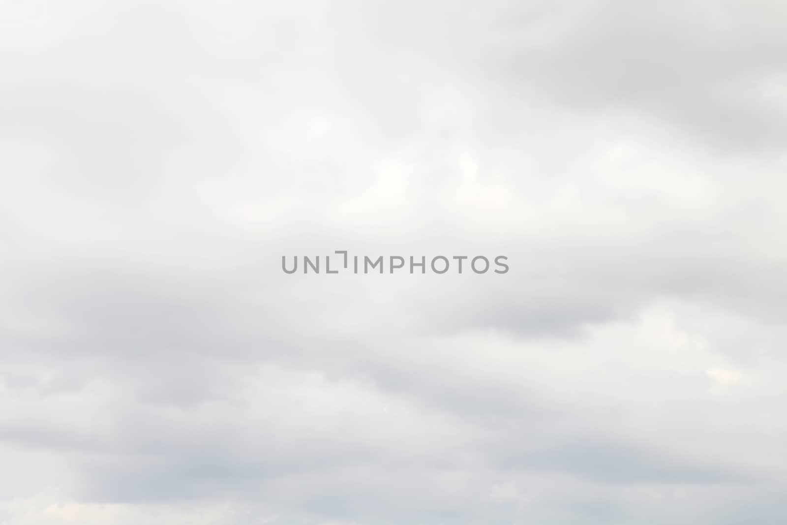 Sky white rain storm background, puffy gray white clouds soft background