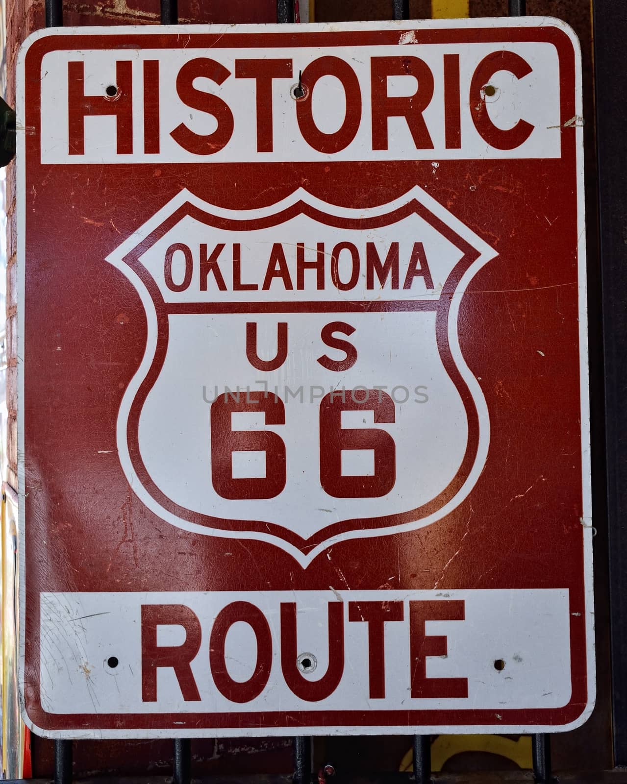 Route 66 sign in Oklahoma. by CreativePhotoSpain