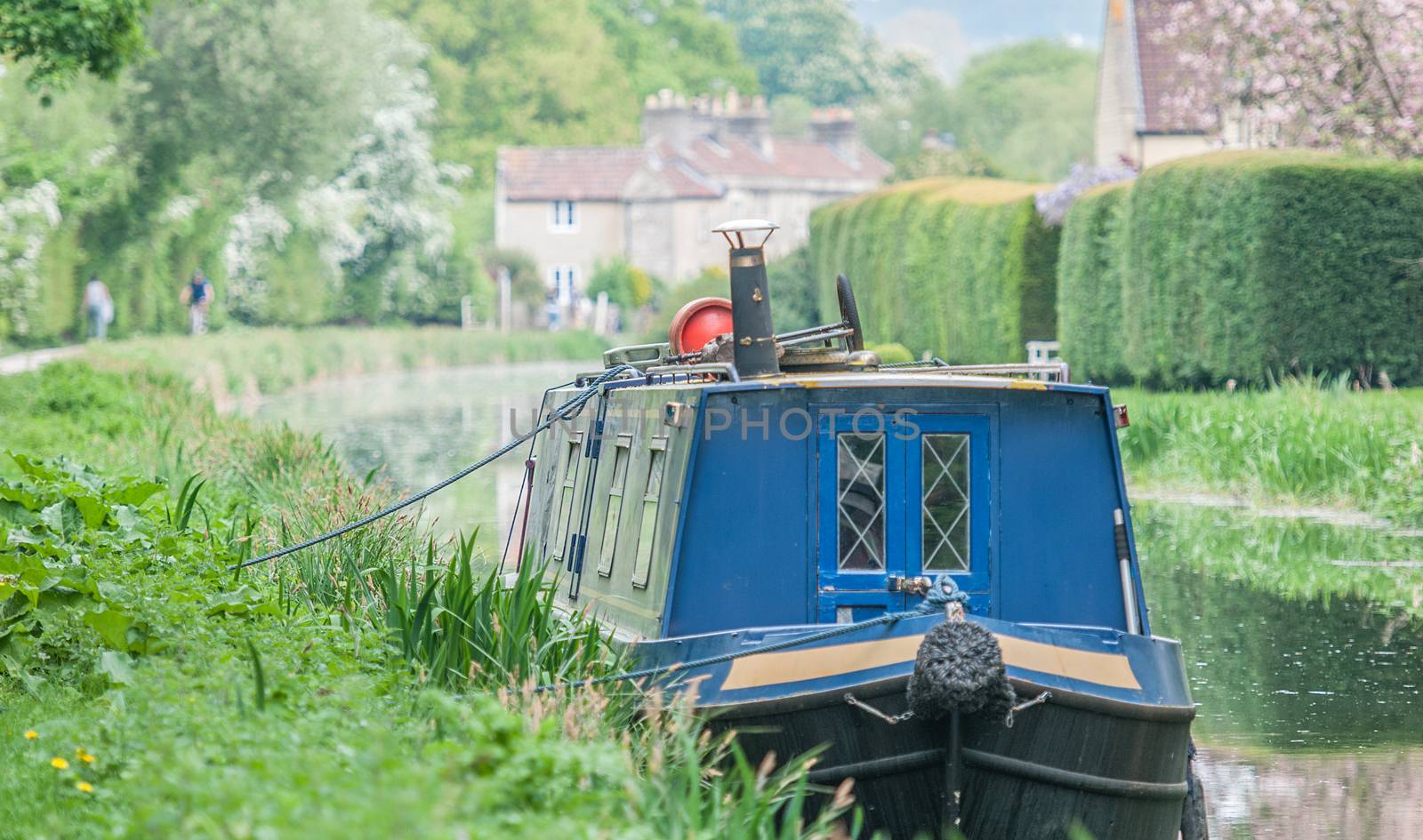 boat on canal in bath