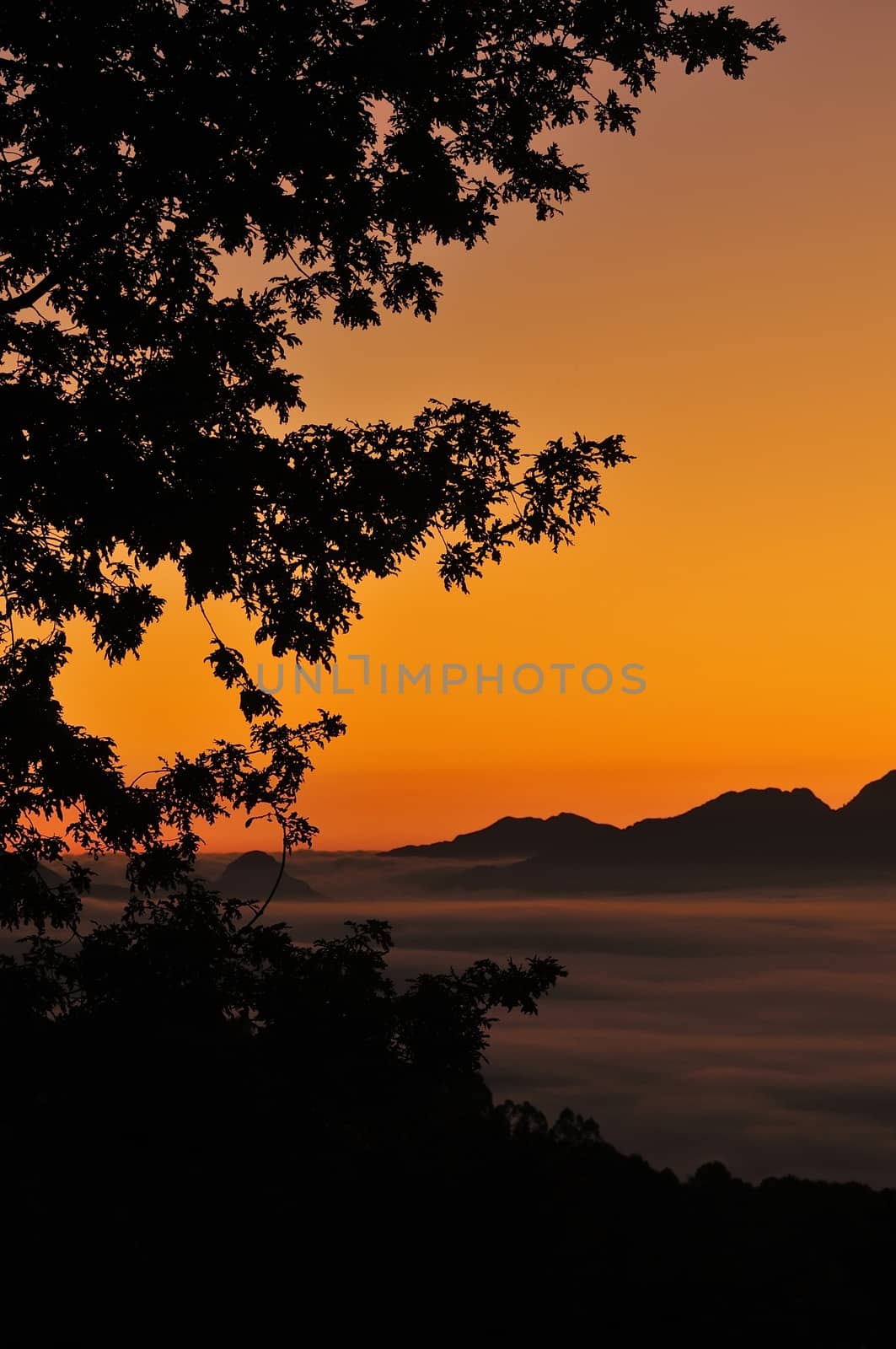 Beautiful view on mountain silhouette by CreativePhotoSpain