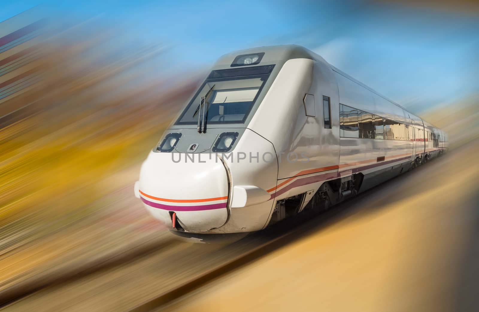 Fast train passing by