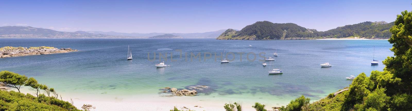 Cies Islands, National Park Maritime-Terrestrial of the Atlantic Islands of Galicia, Spain.