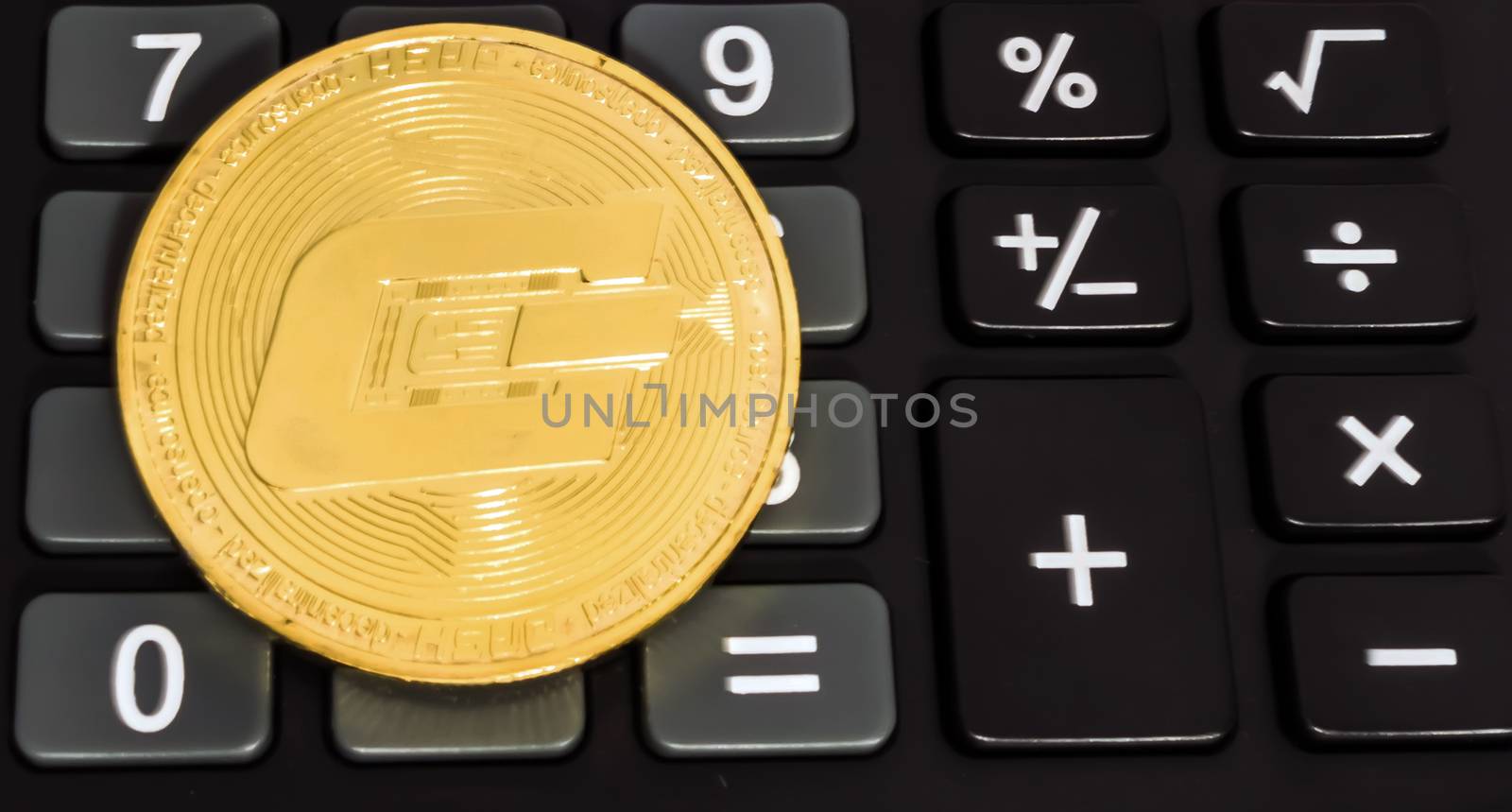 Crypto currency dash concept Digital currency.