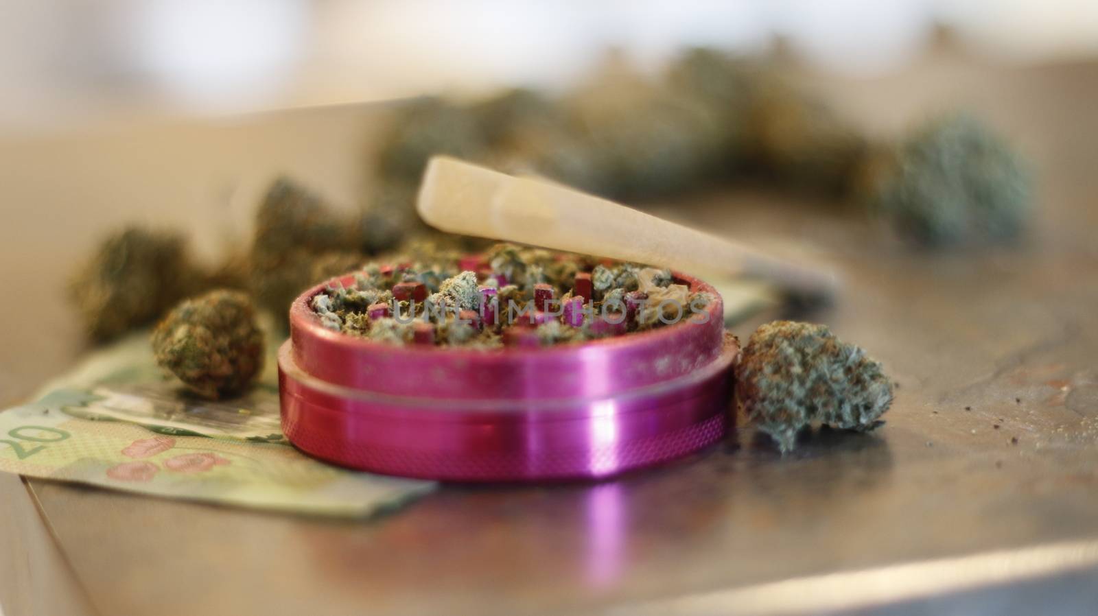 marijuana buds spread around canadian money by mynewturtle1