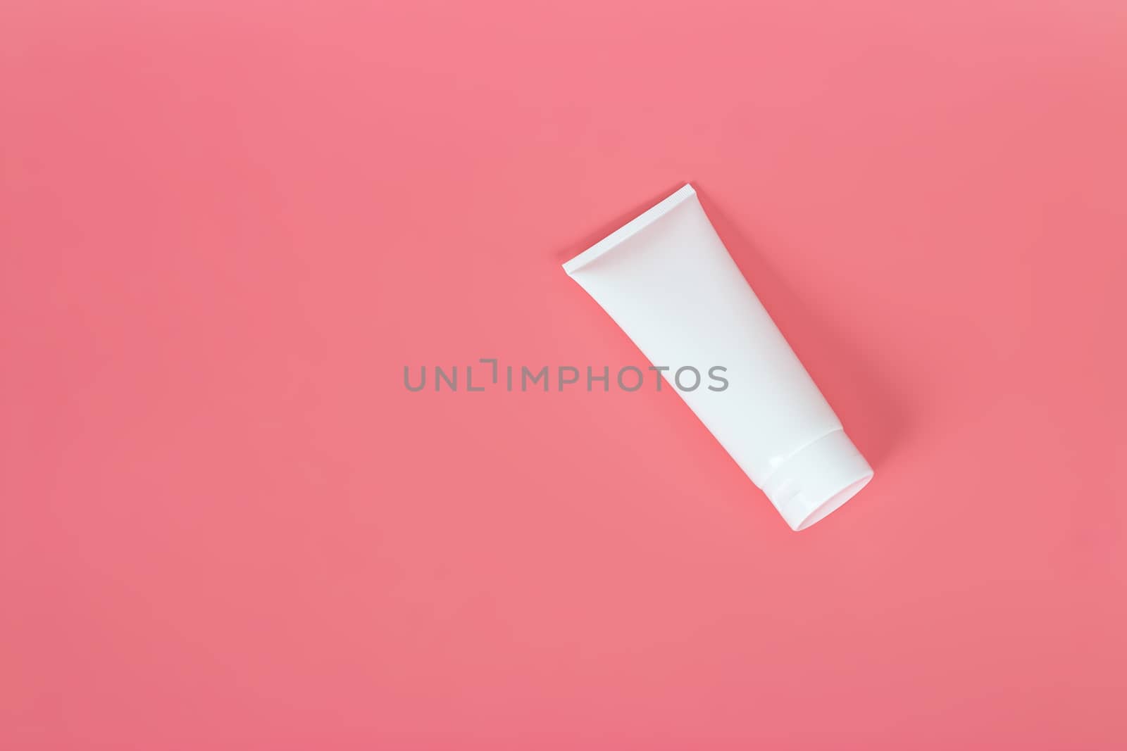 Cosmetics product ads poster template. Cosmetic beauty mockup. Cream tube package. Shampoo or shower gel packaging design.