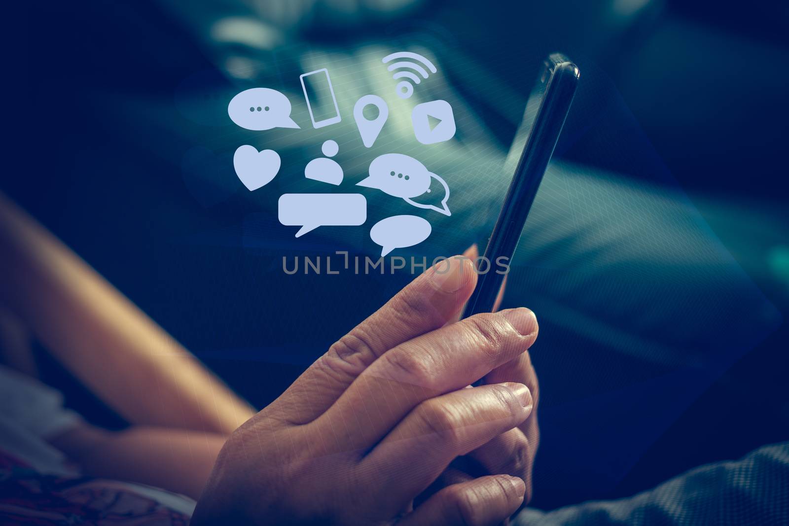 Social media Communicate anywhere and anytime, Social media concepts.