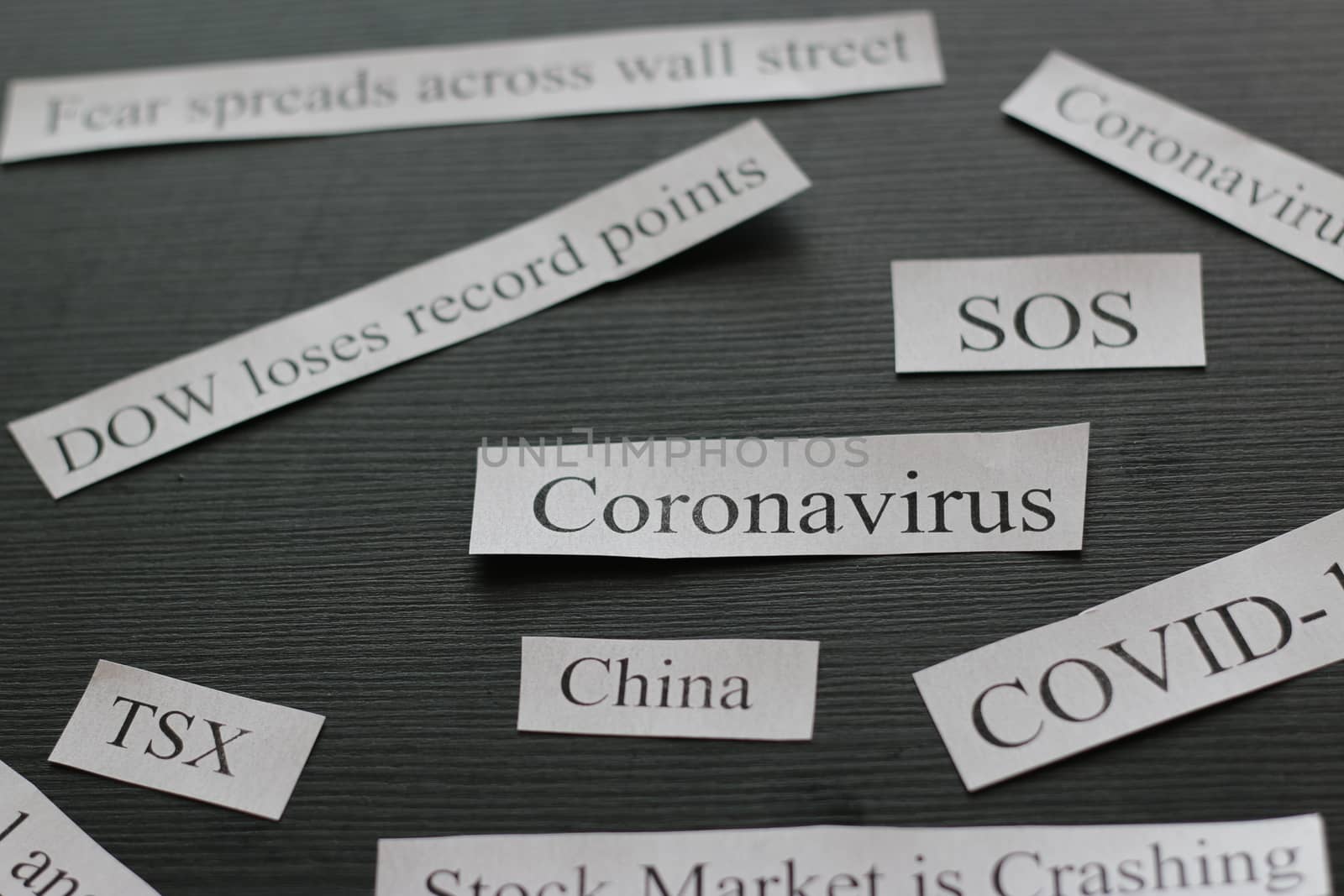 Photo showing headlines about how coronavirus is causing stock market to crash by mynewturtle1