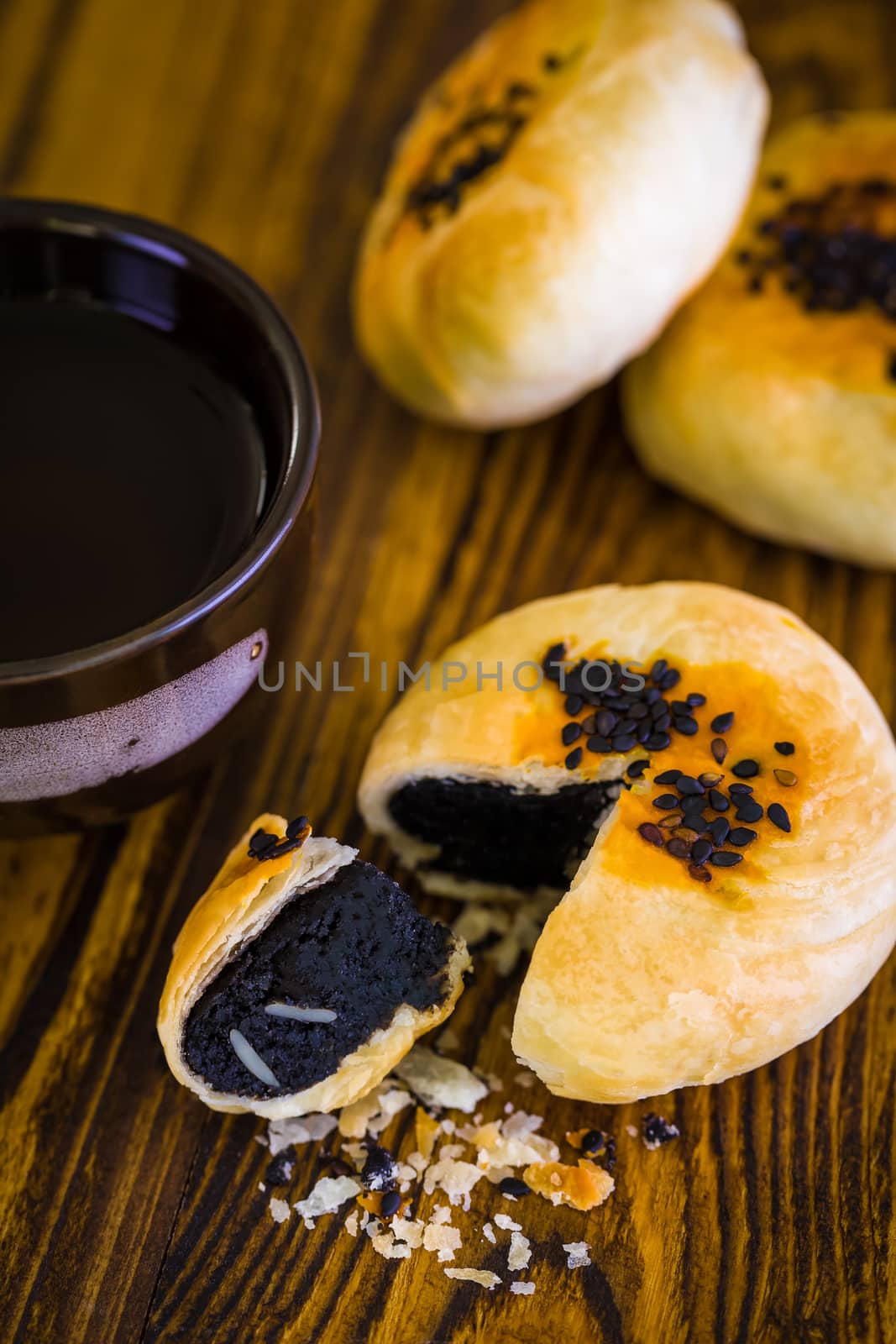 Traditional Chinese cake or snack for tea break.