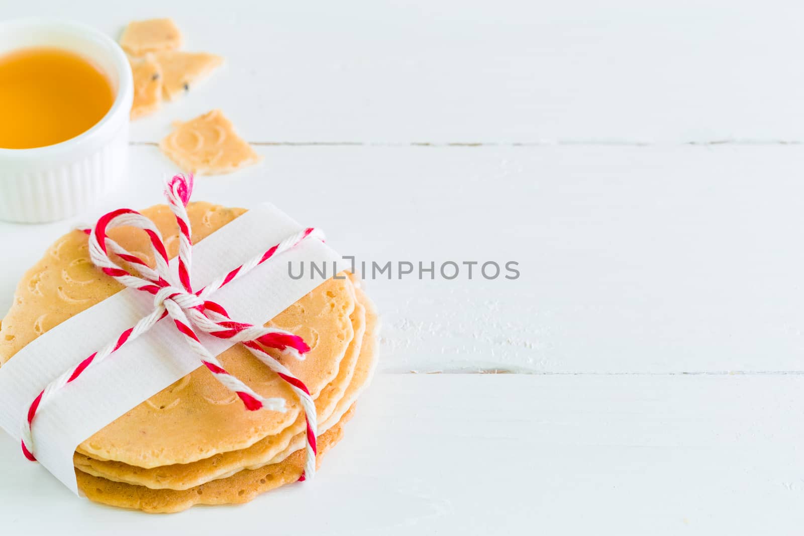 Thai cracker or snack for eating with hot tea.