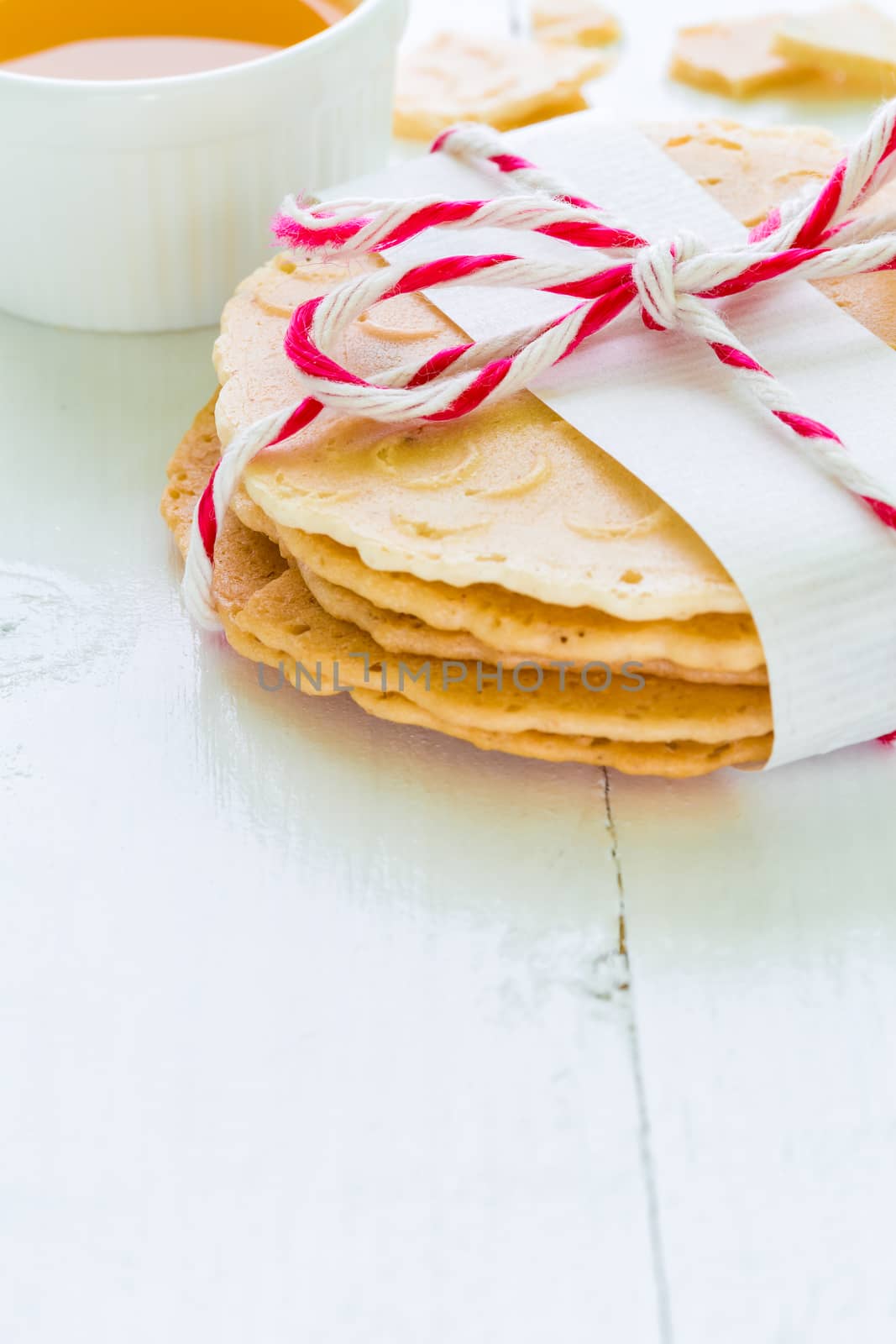 Thai cracker or snack for eating with hot tea.