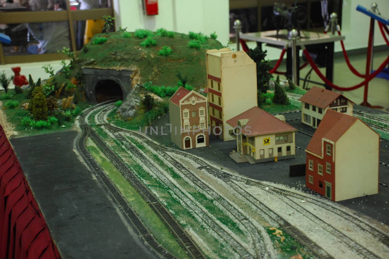 Aerial view Train Track