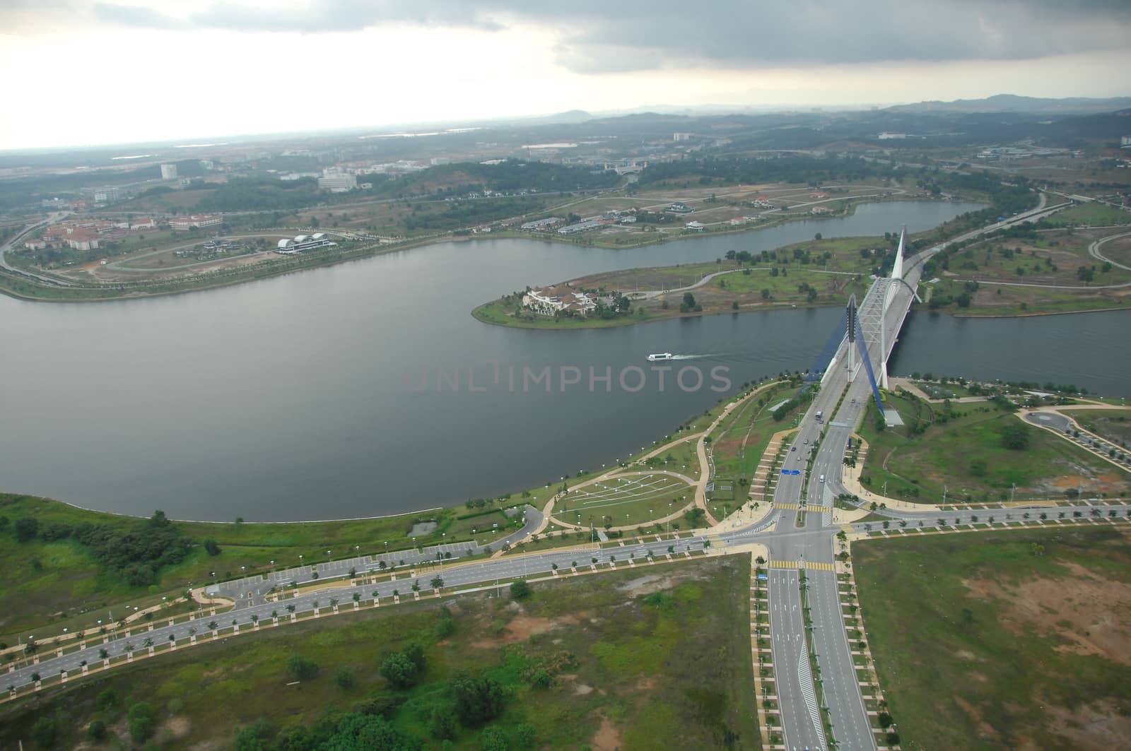 Aerial view of a buildings