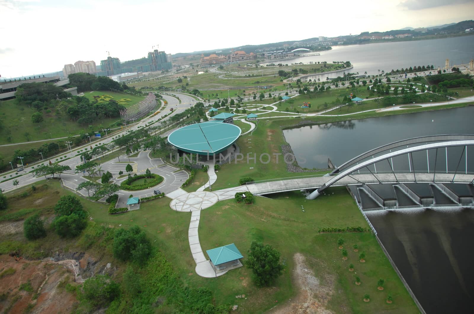 Aerial view of a buildings