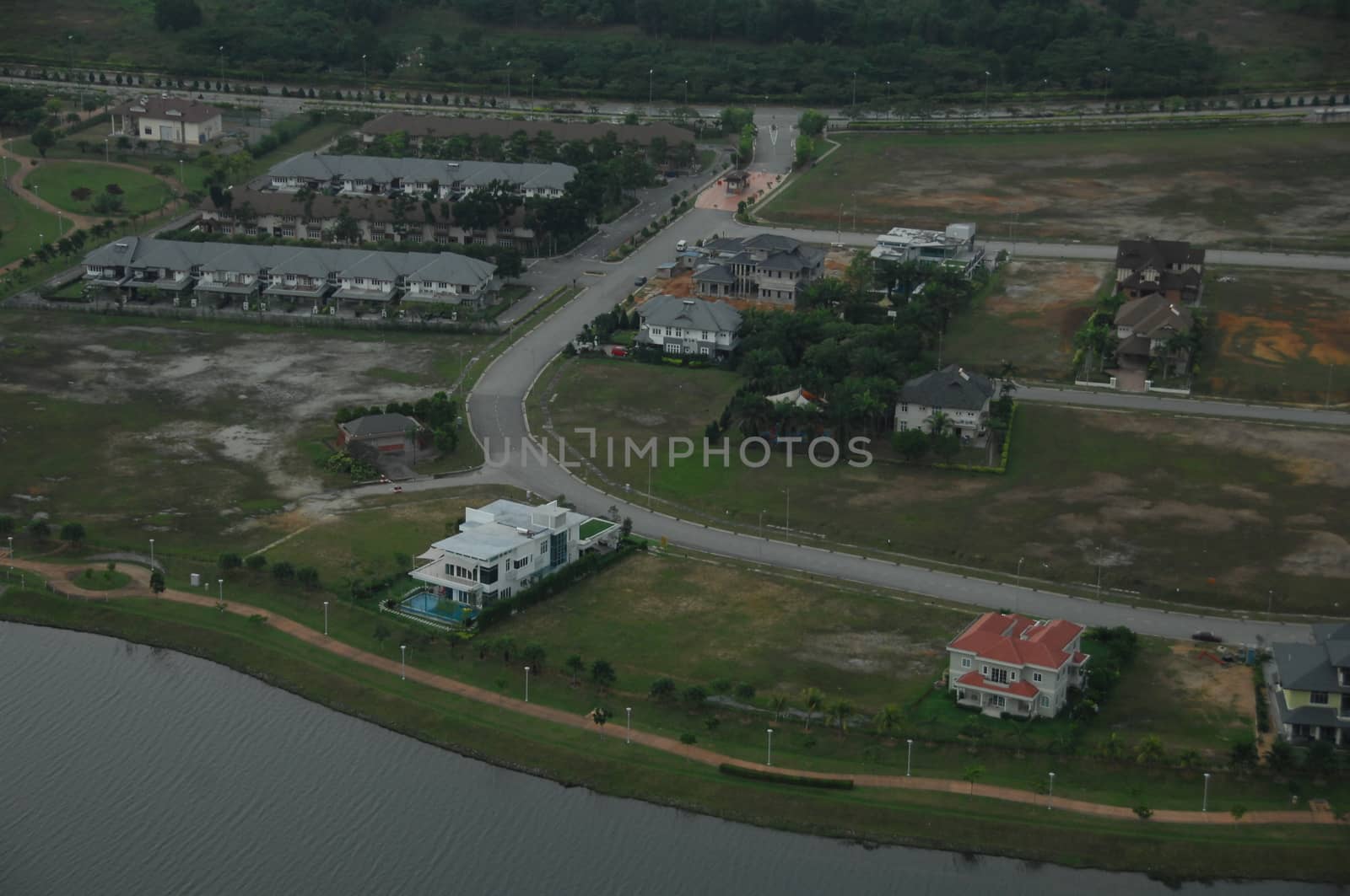 Aerial view of a buildings