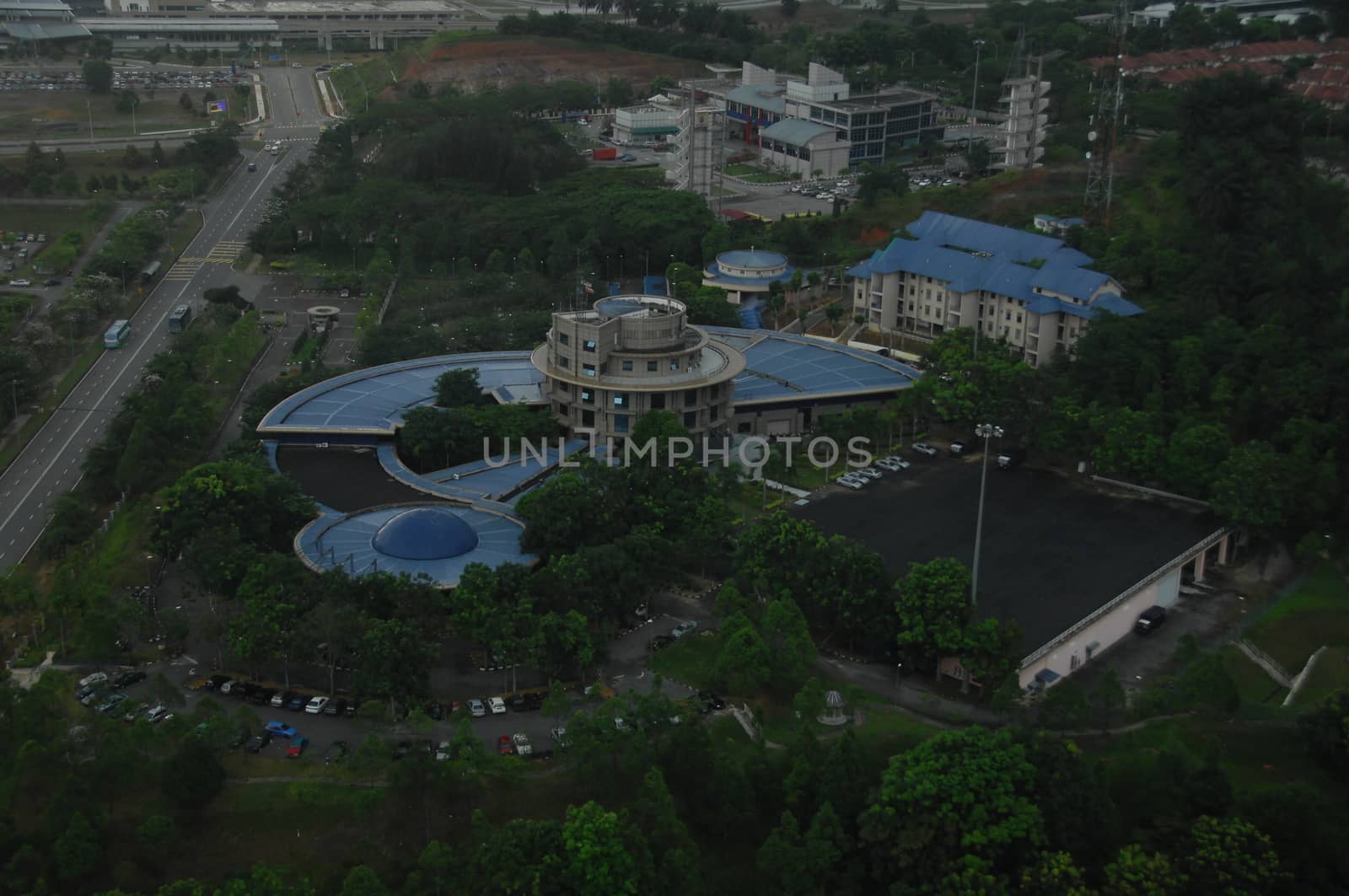 Aerial view of a buildings