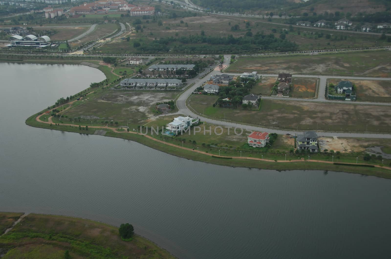 Aerial view of a buildings