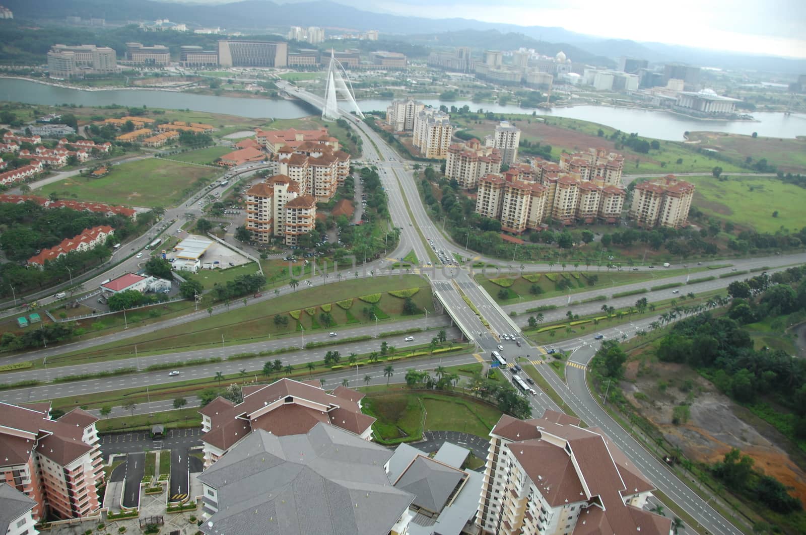 Aerial view of a buildings