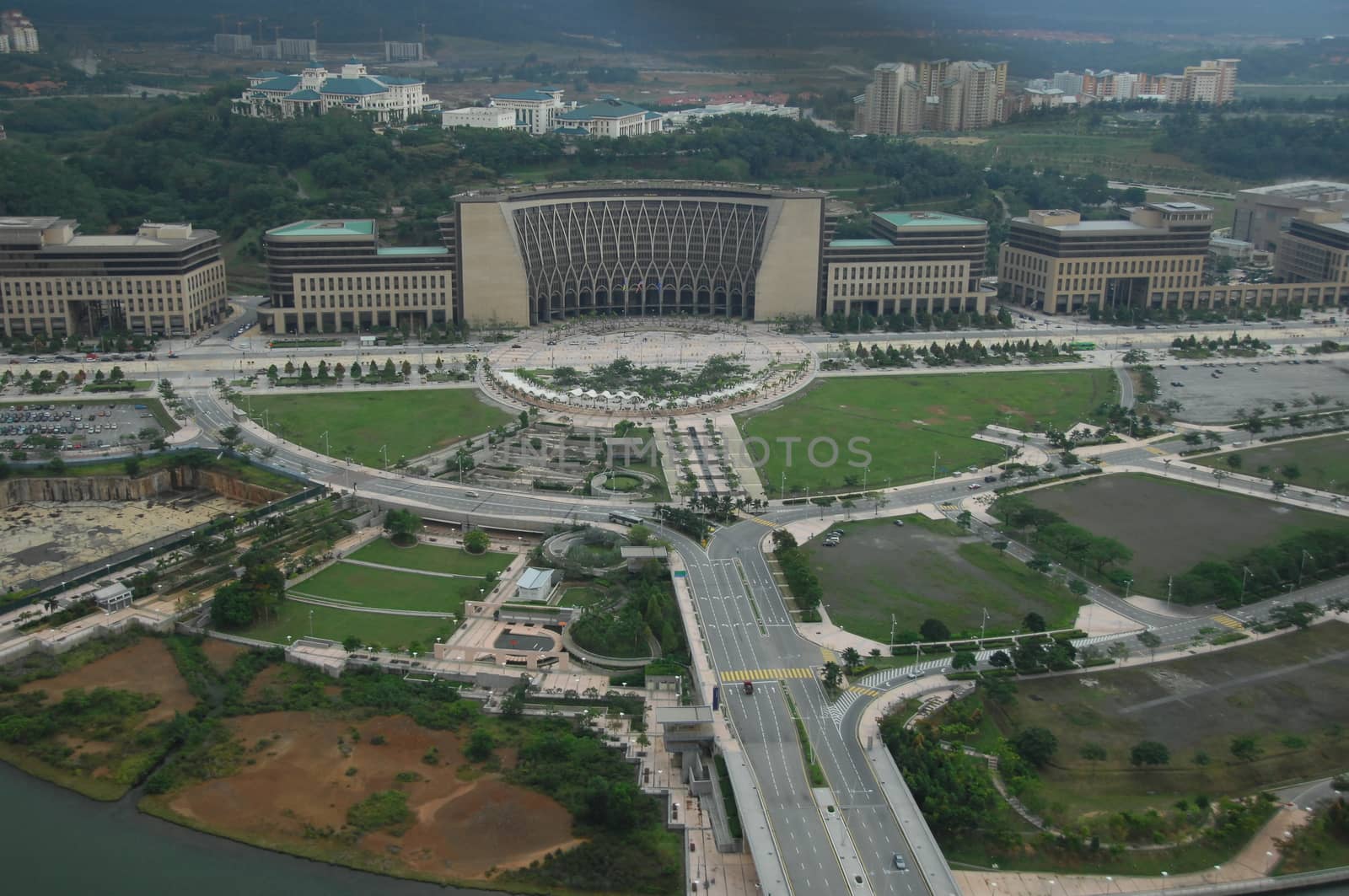 Aerial view of a buildings