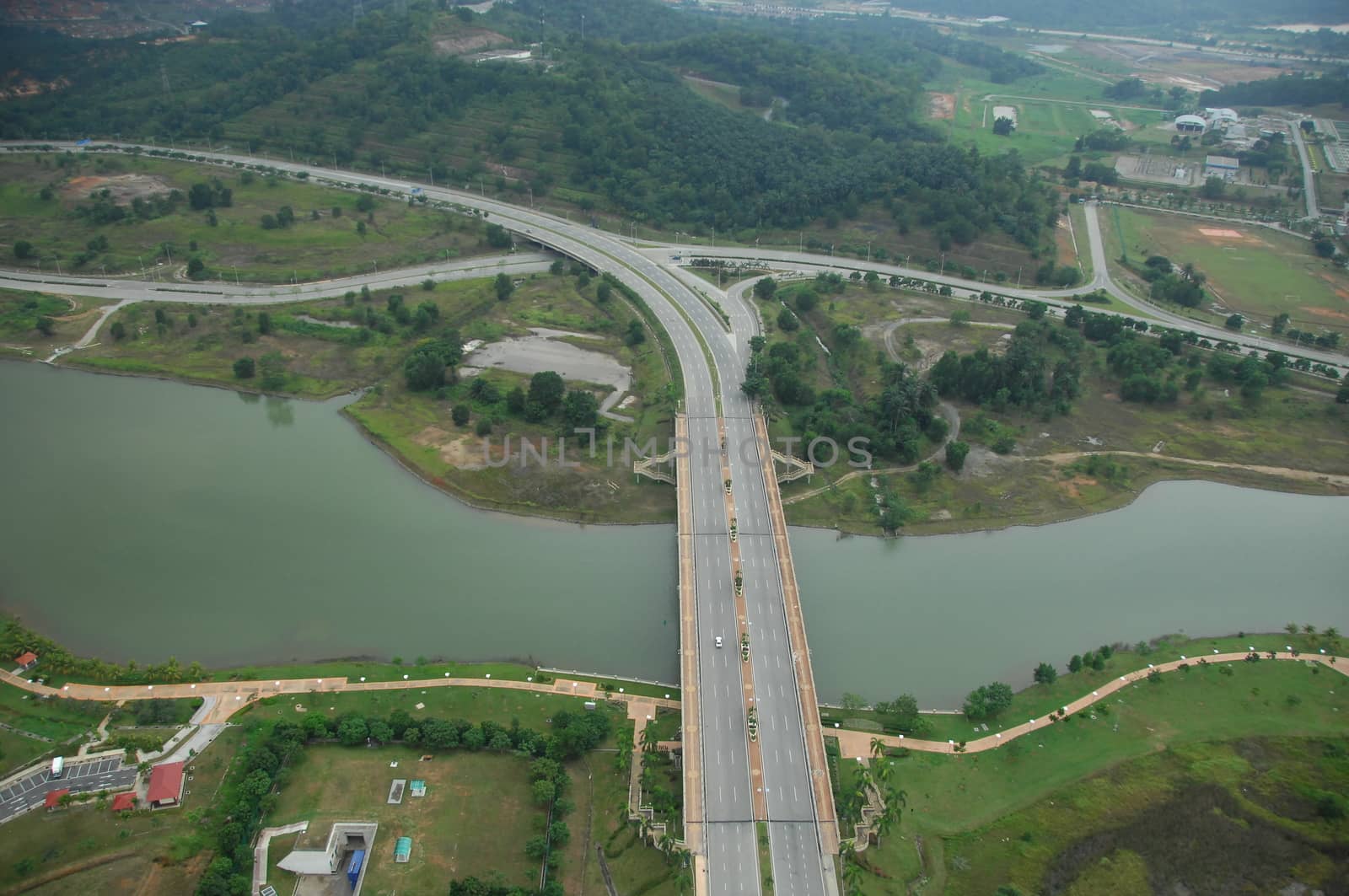 Aerial view of a buildings