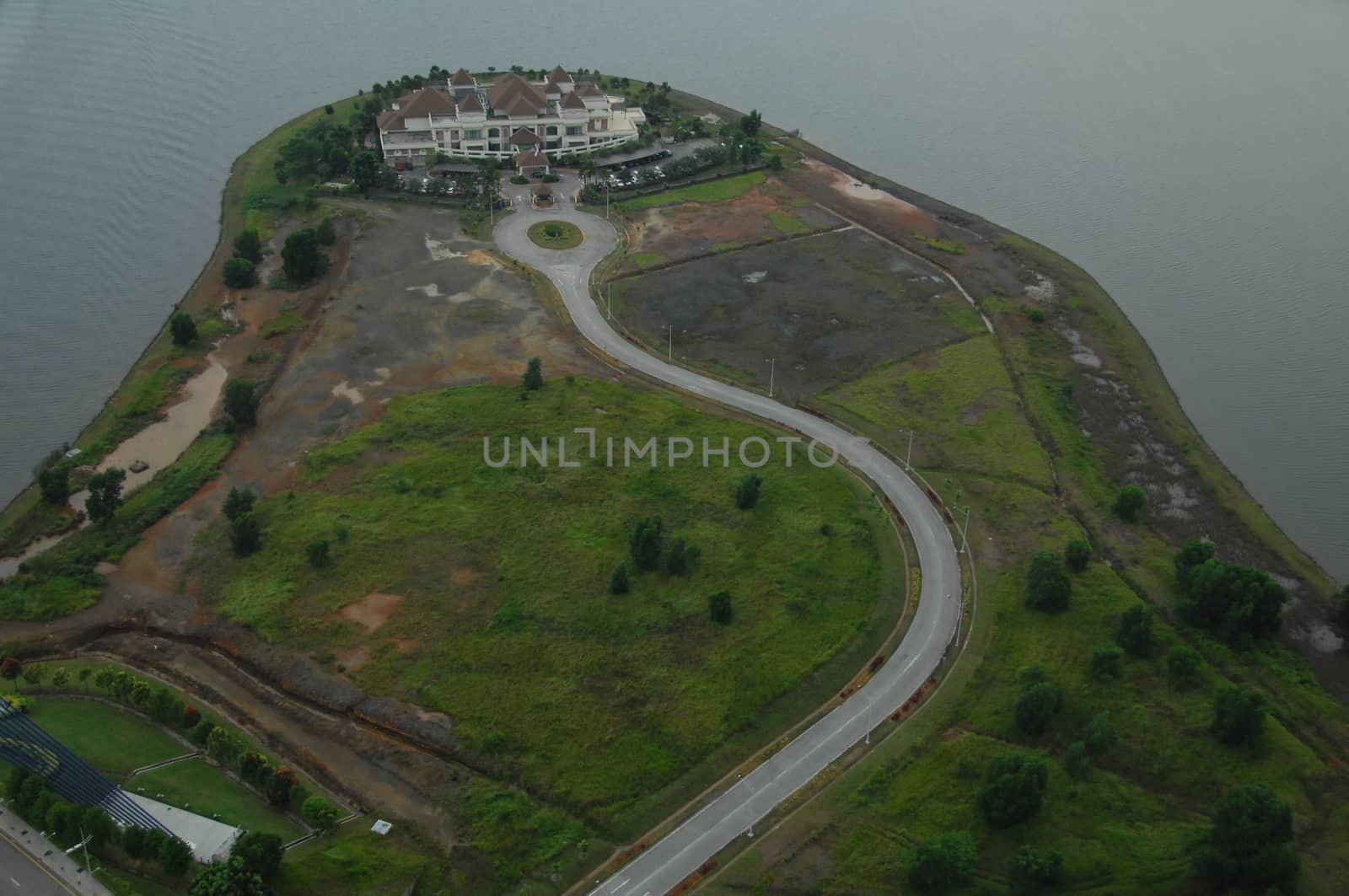 Aerial view of a buildings