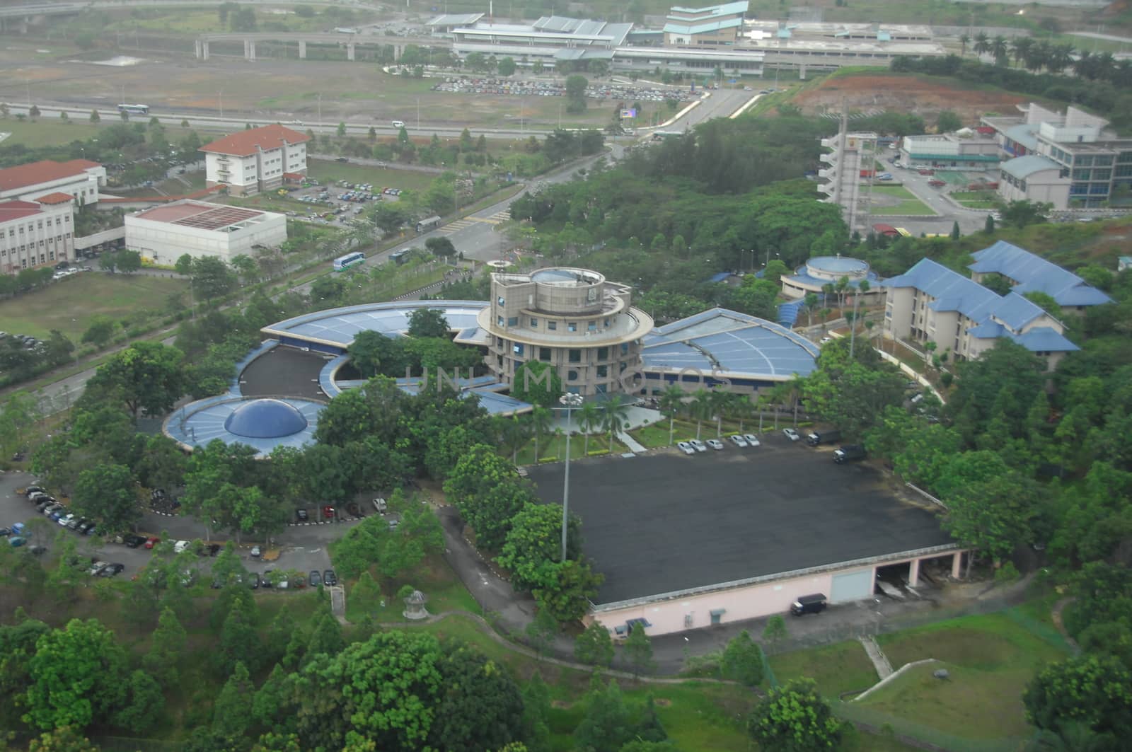 Aerial view of a buildings