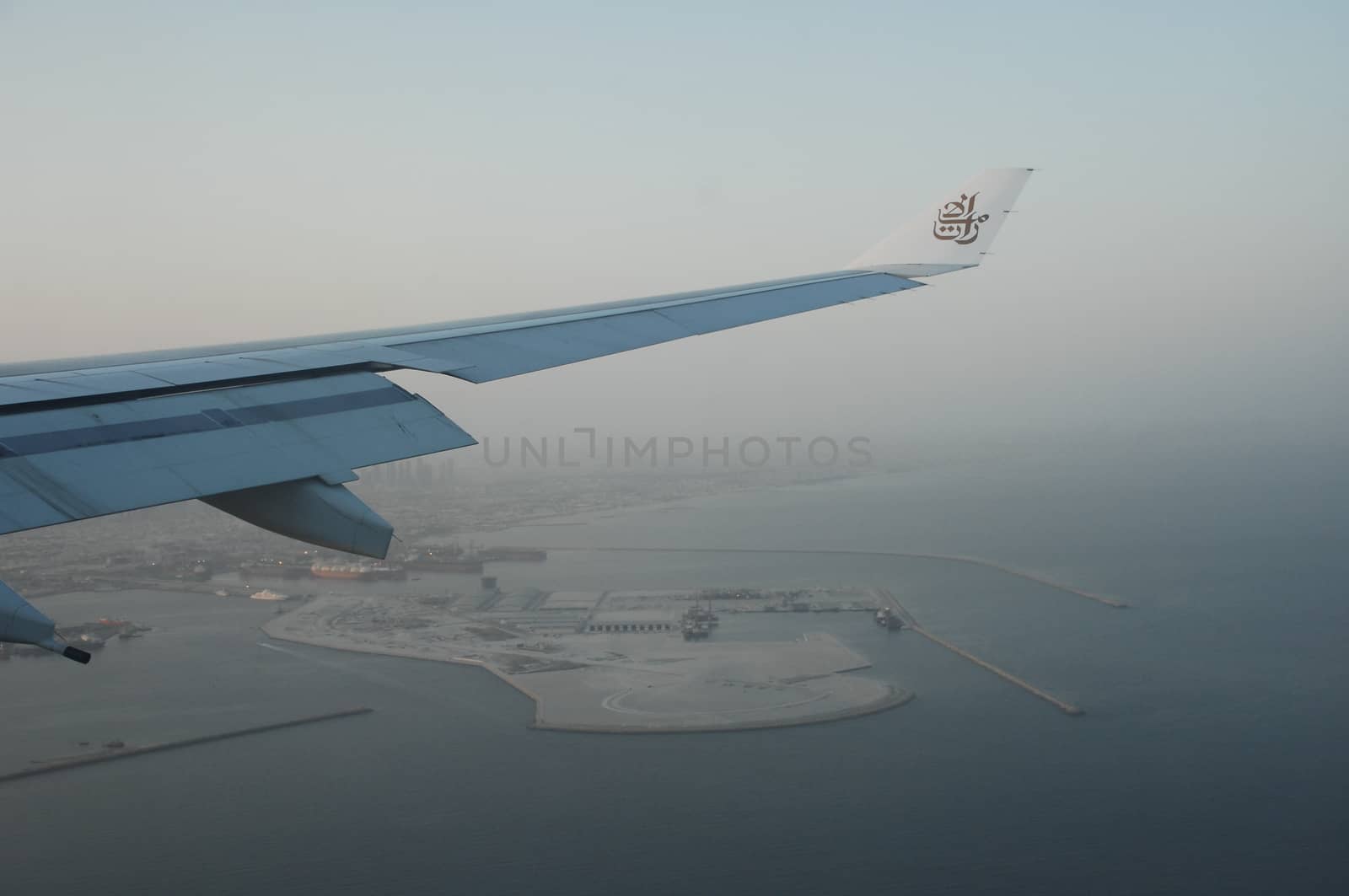 Aerial view of Clouds through flight window
