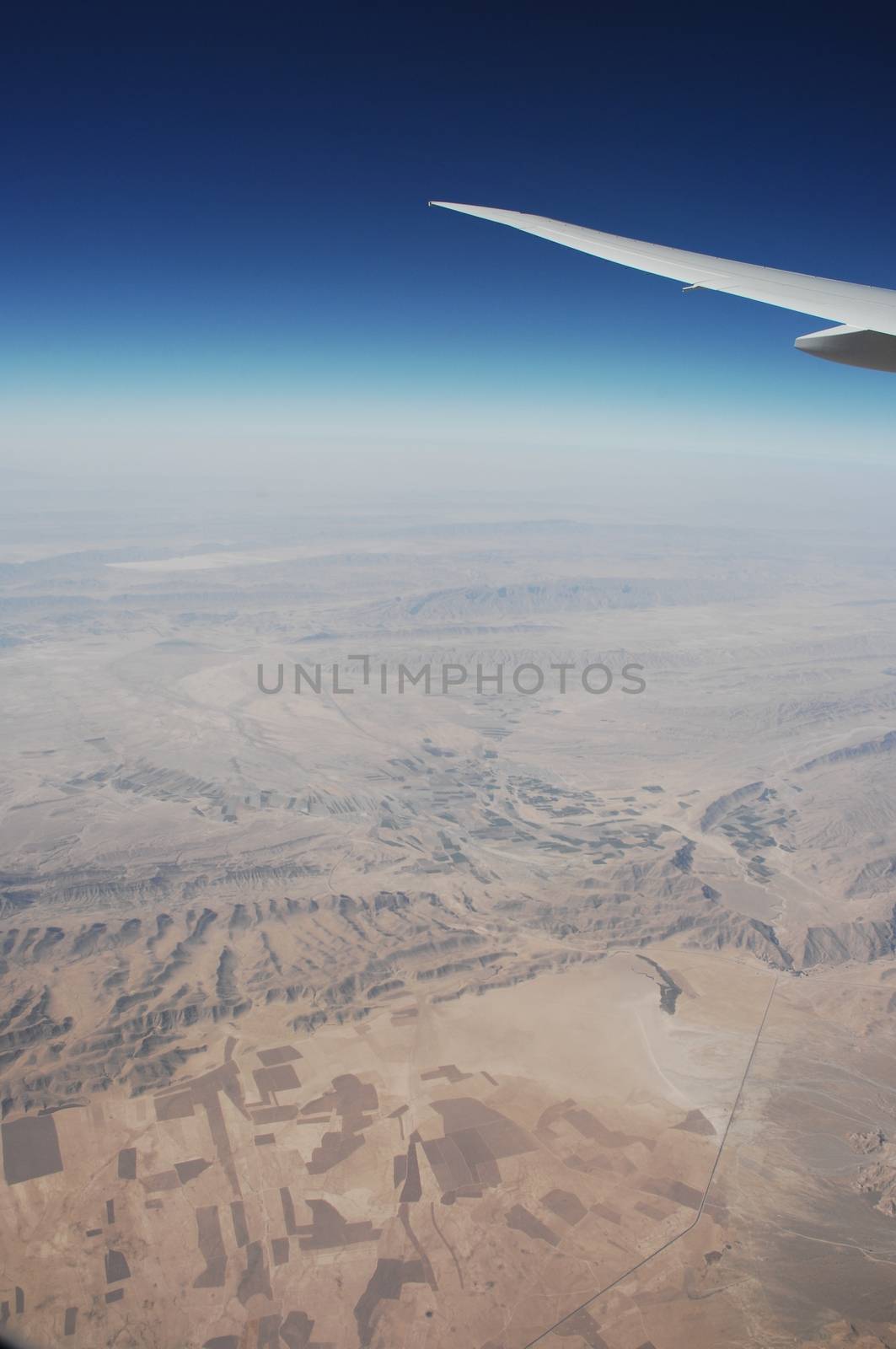Aerial view desert Dubai by rajastills