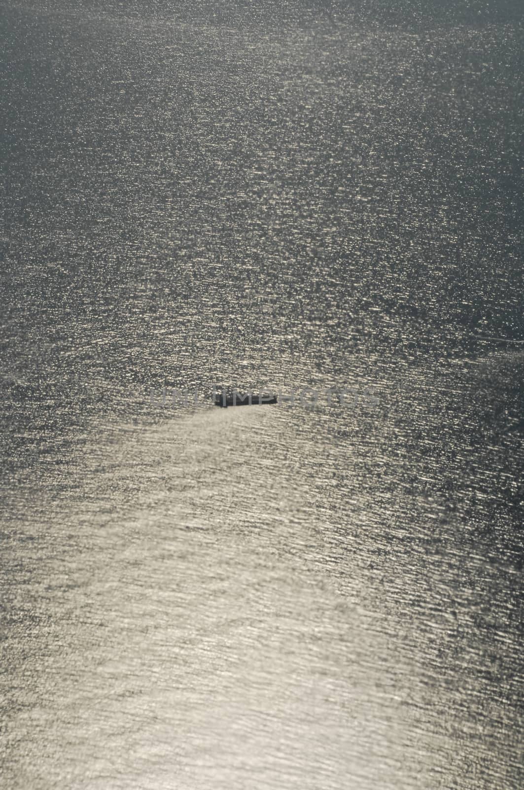 Aerial view of a Tourist Boat