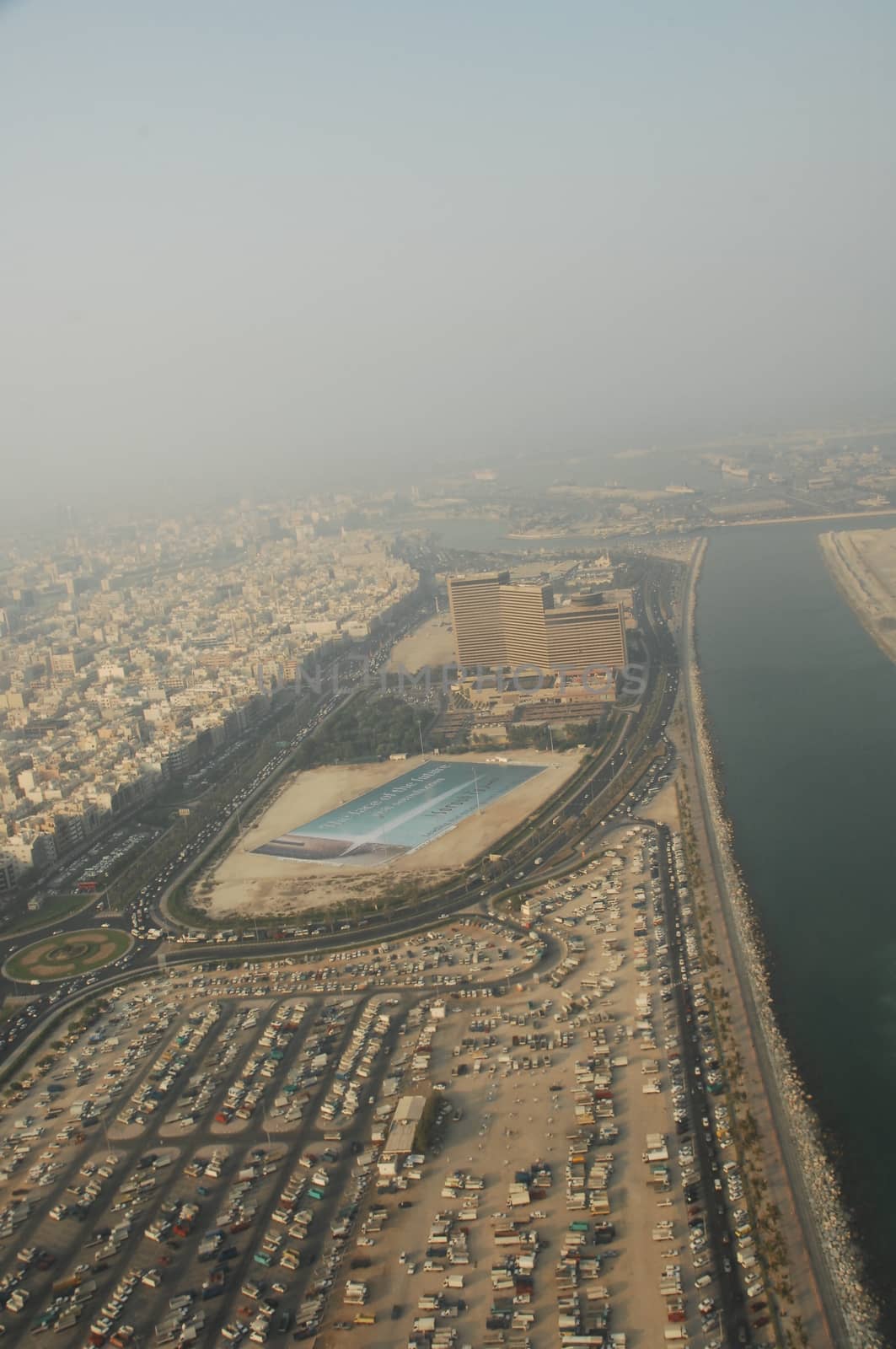 Aerial view of a buildings