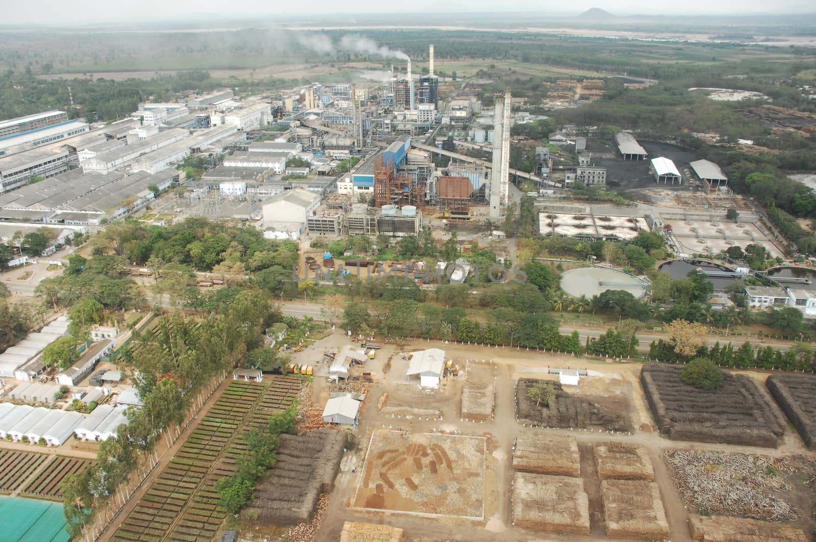 Aerial view of a buildings