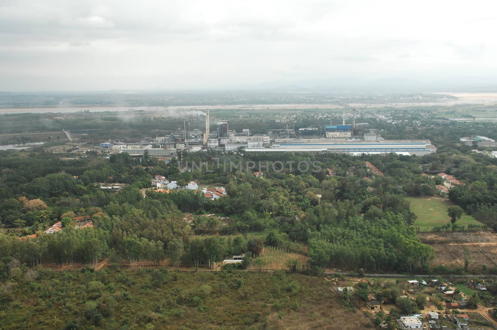 Aerial view of a buildings